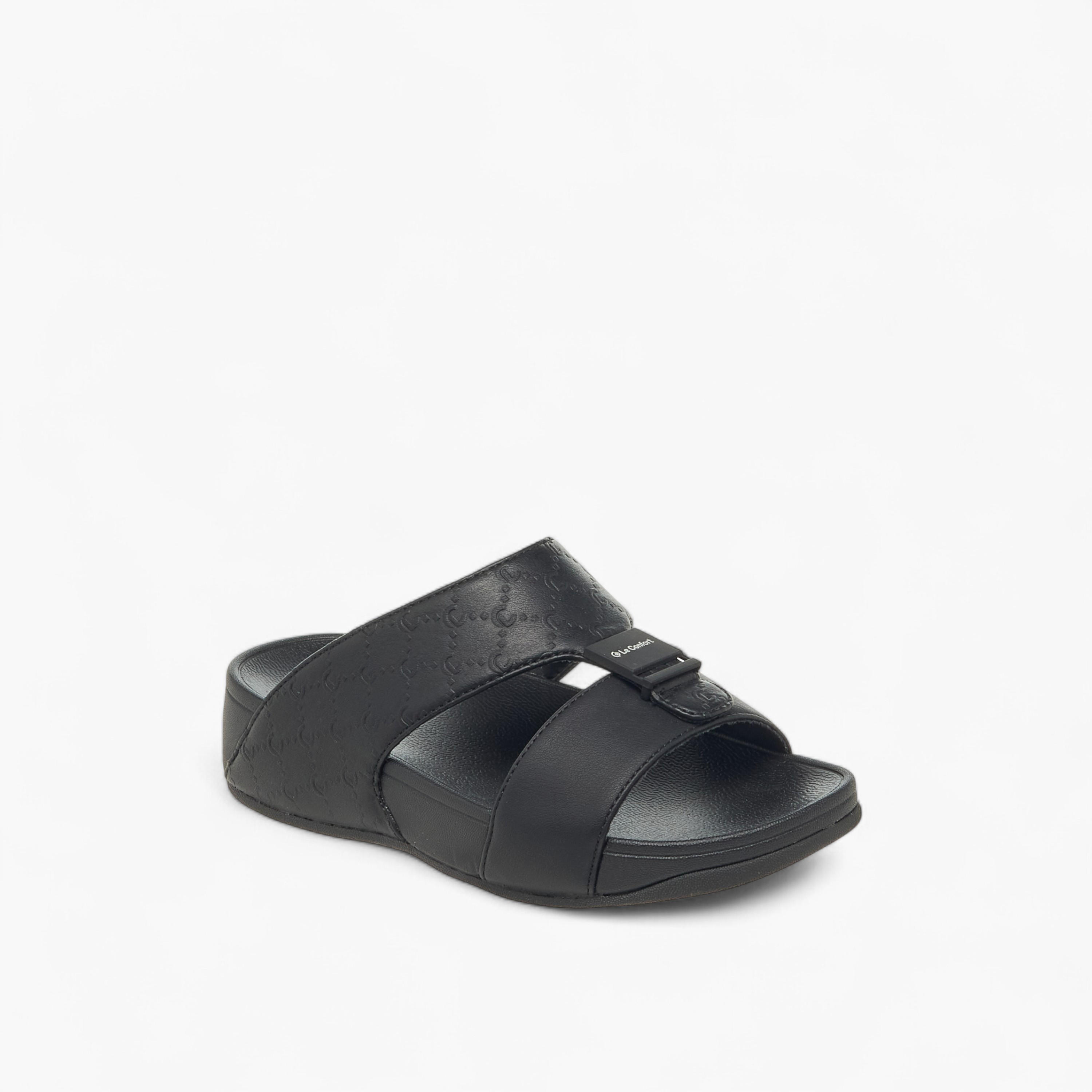 Le Confort Boys Monogram Embossed Arabic Sandals-boys-shoes-sandals-image-2