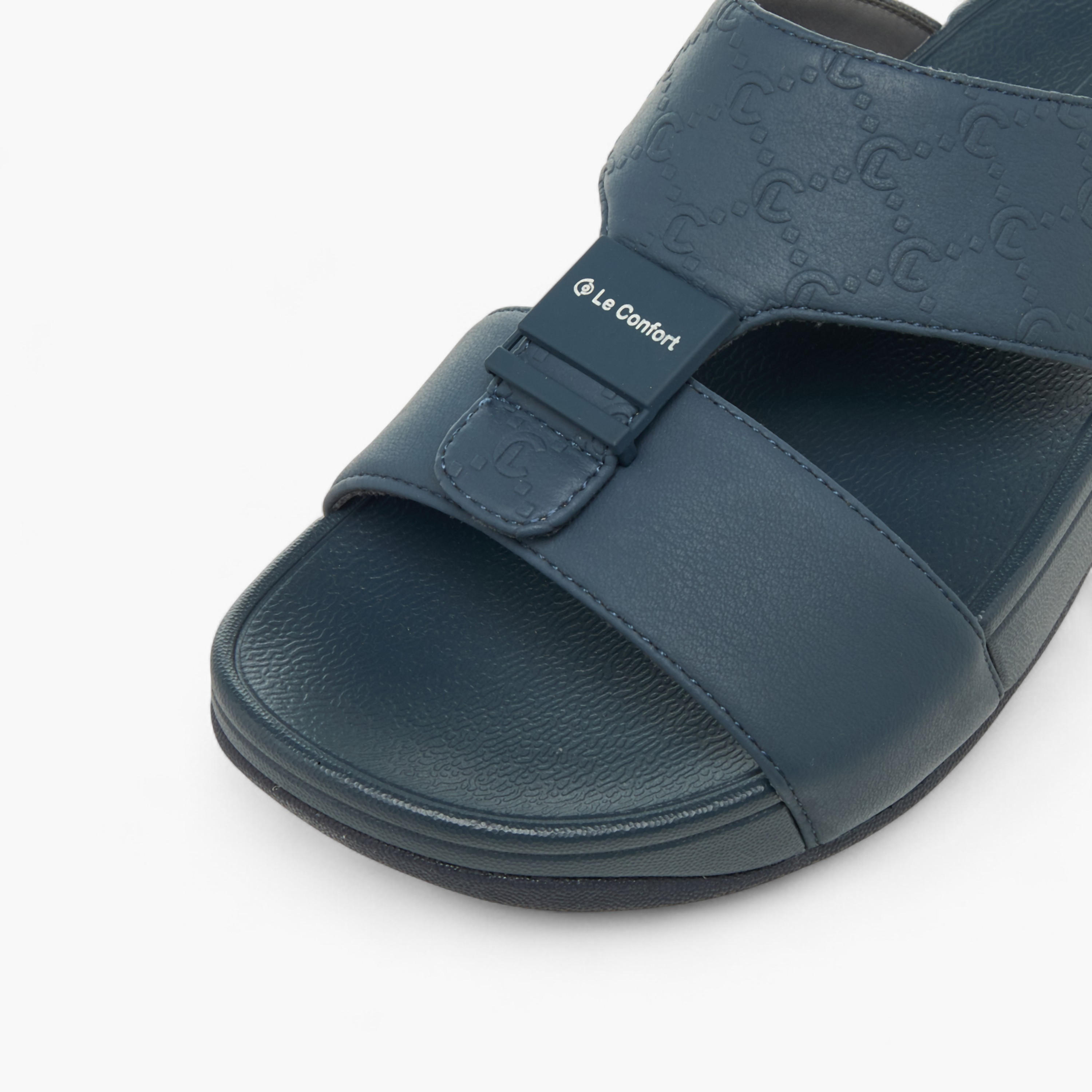 Le Confort Boys Monogram Embossed Arabic Sandals-boys-shoes-sandals-image-4