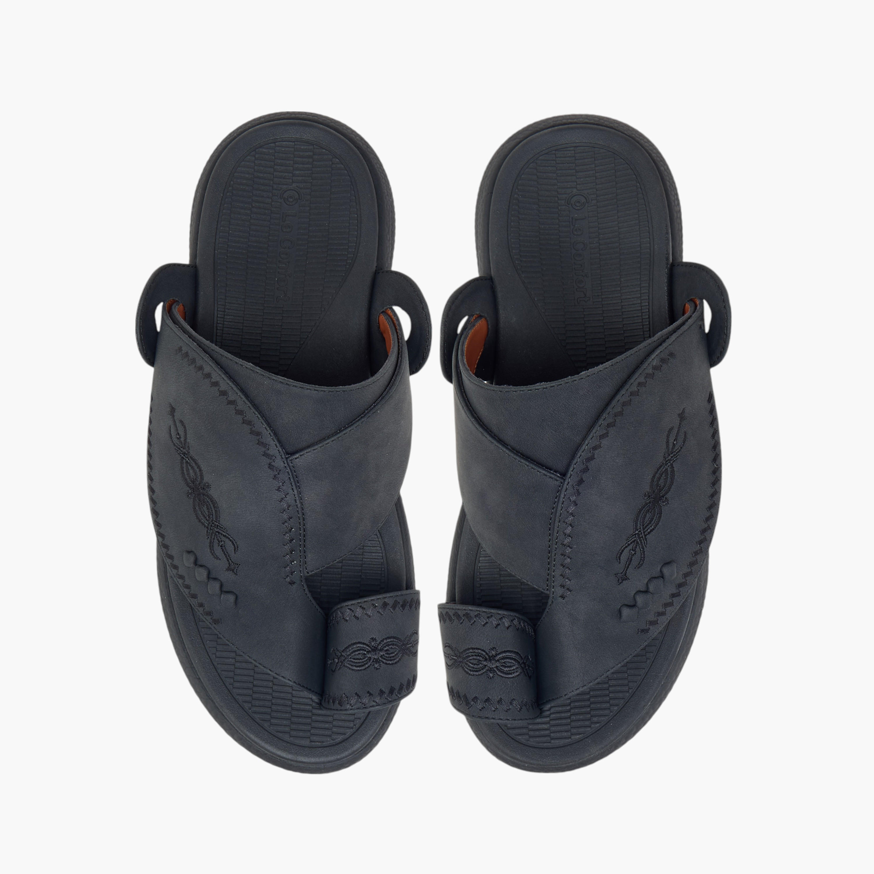 Le Confort Embroidered Slip-On Arabic Comfort Sandals-men-shoes-sandals-image-1