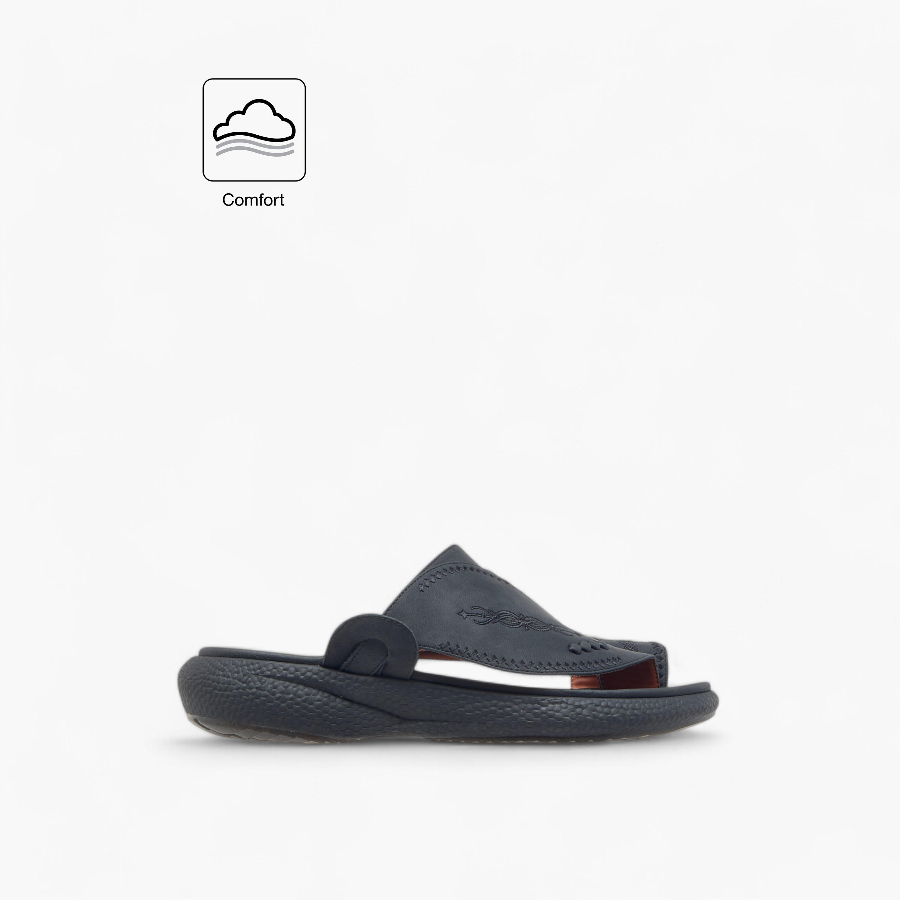 Le Confort Embroidered Slip-On Arabic Comfort Sandals-men-shoes-sandals-image-2