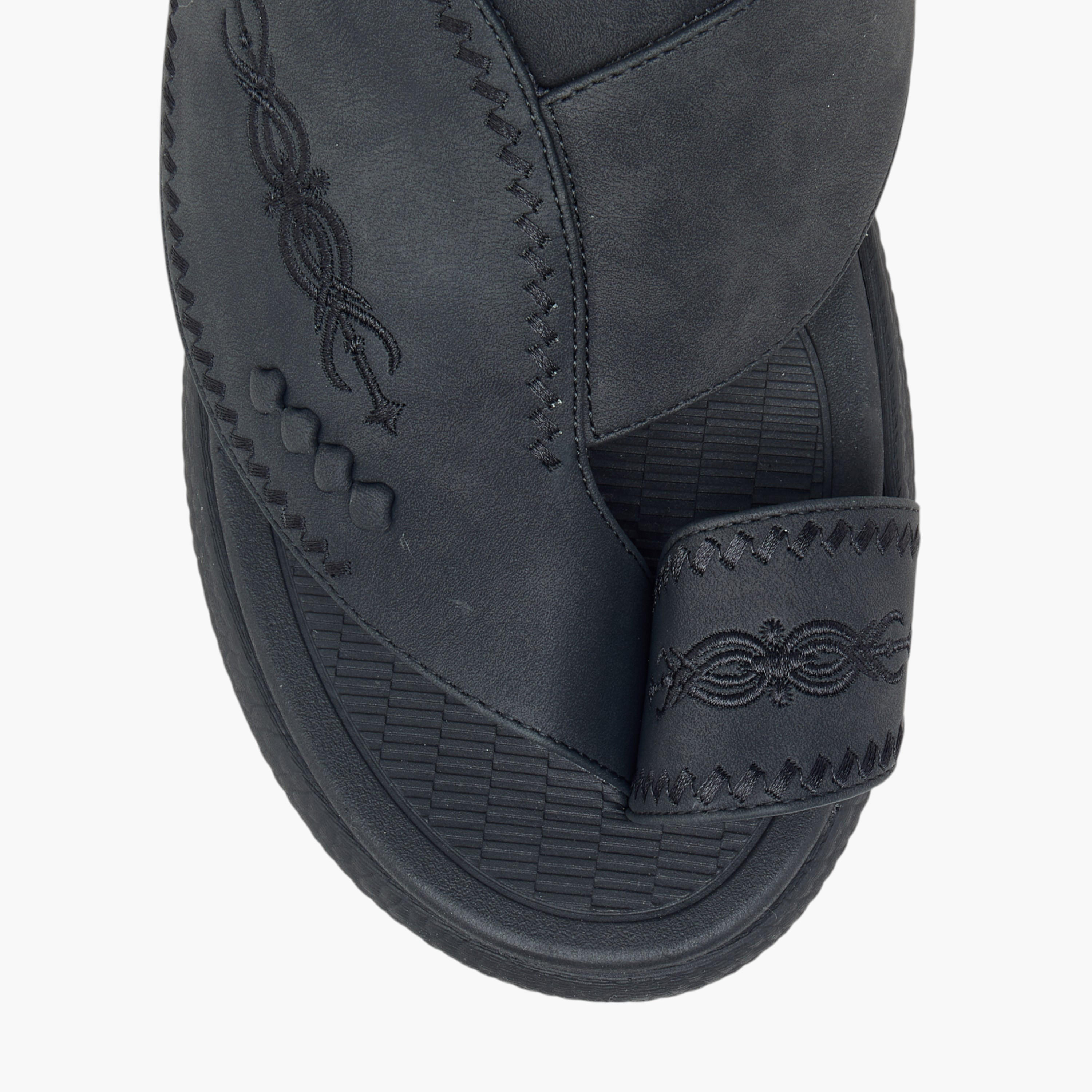 Le Confort Embroidered Slip-On Arabic Comfort Sandals-men-shoes-sandals-image-3