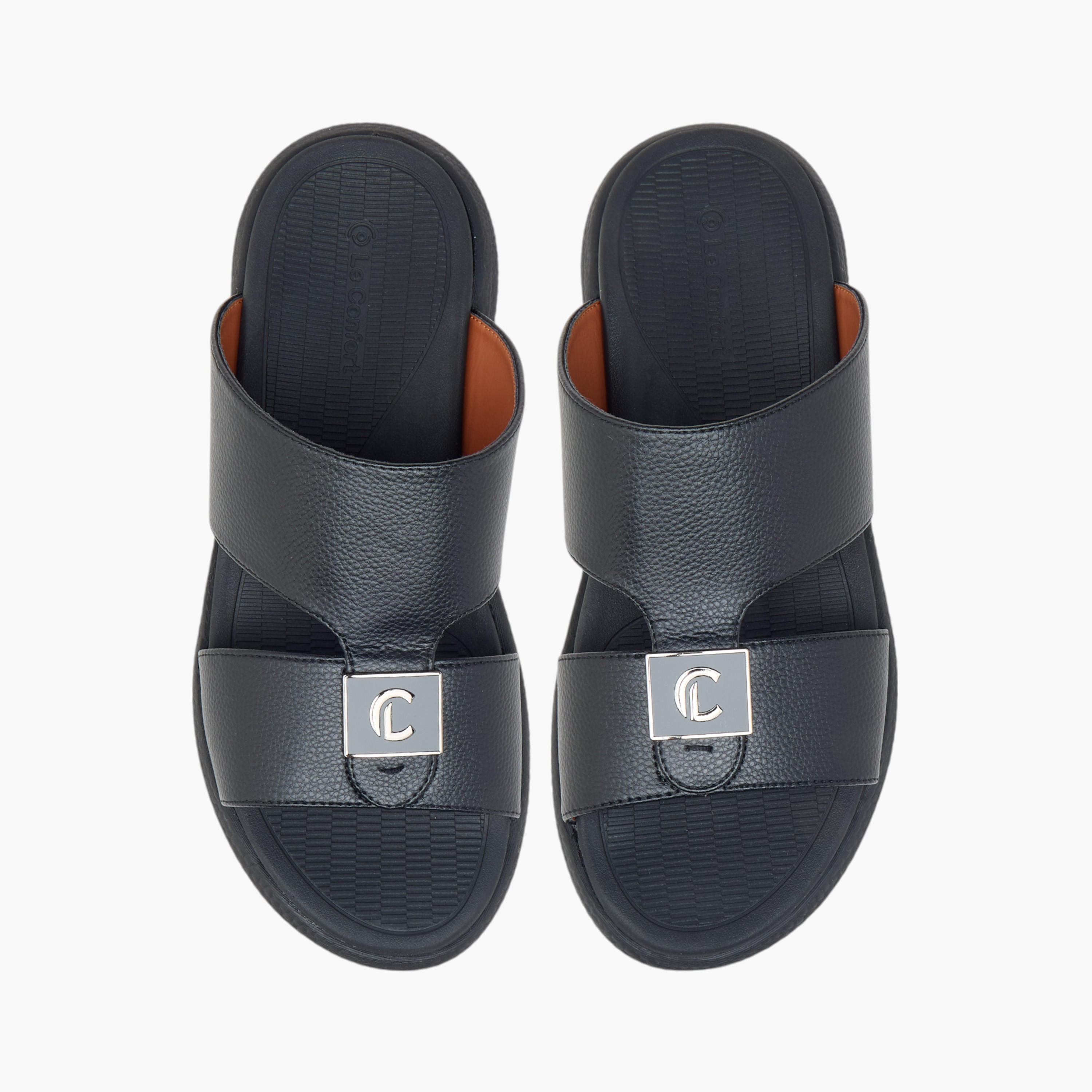 Le Confort Cutout Detail Slip-On Arabic Comfort Sandals-men-shoes-sandals-image-1