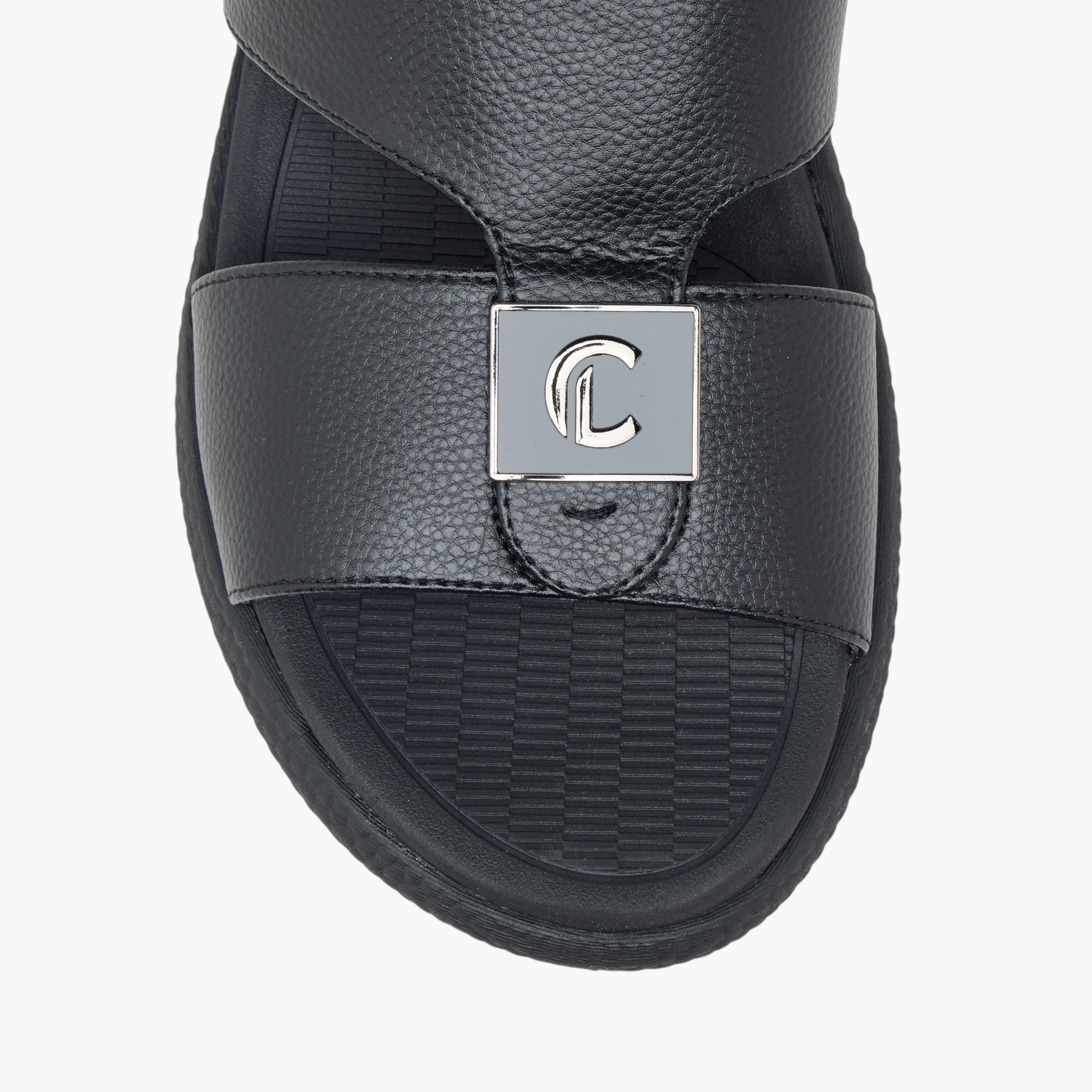 Le Confort Cutout Detail Slip-On Arabic Comfort Sandals-men-shoes-sandals-image-3