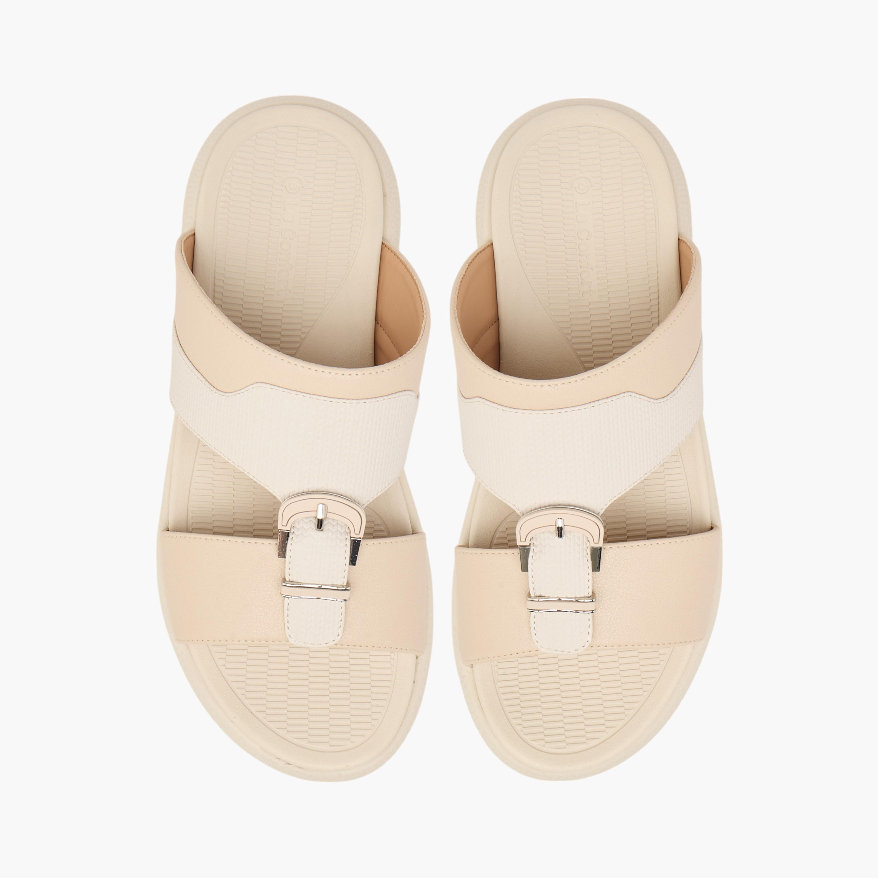 صندل عربي مريح سهل الارتداء بزينة إبزيم من لو كونفورت-men-shoes-sandals-image-1