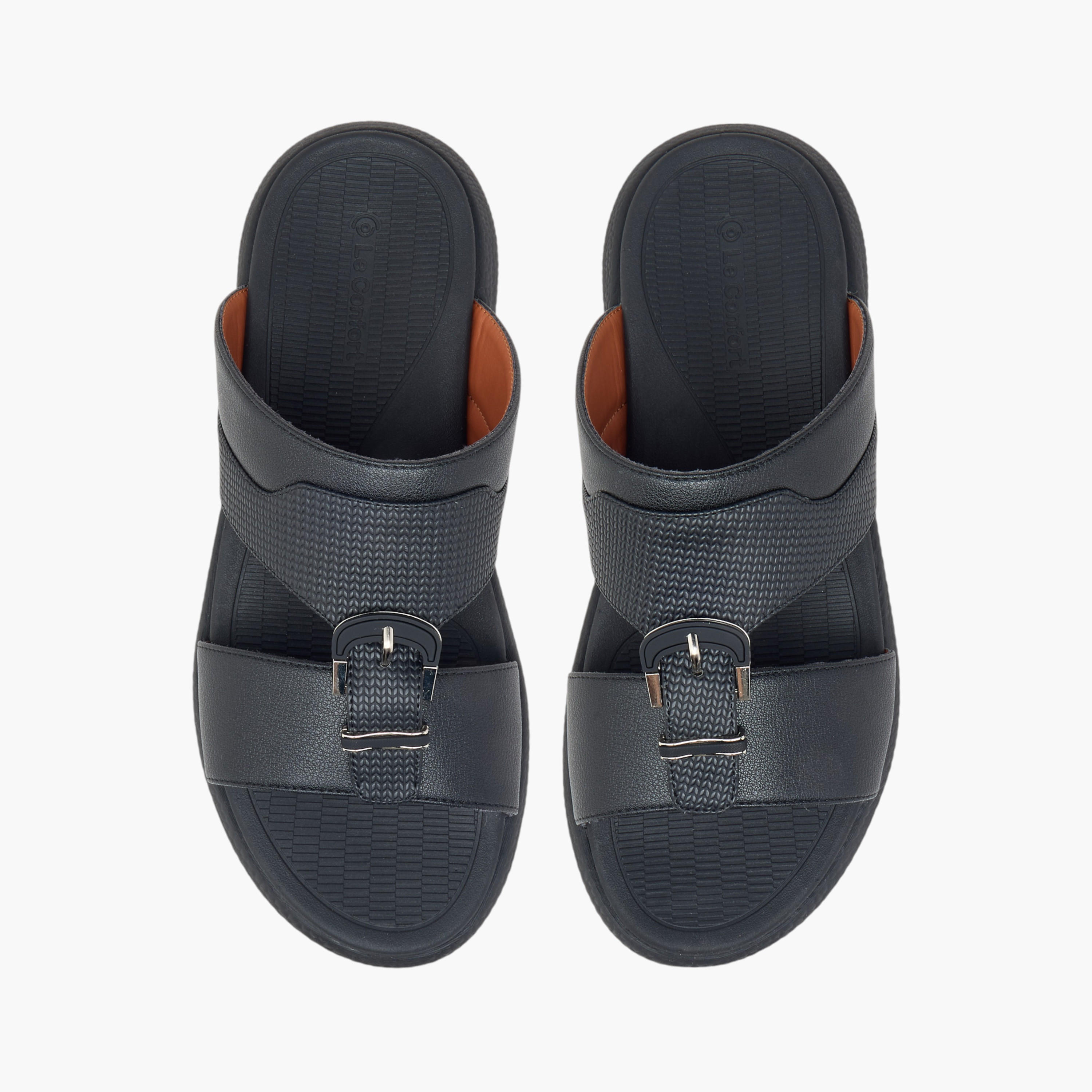 Le Confort Buckle Accent Slip-On Arabic Comfort Sandals-men-shoes-sandals-image-1