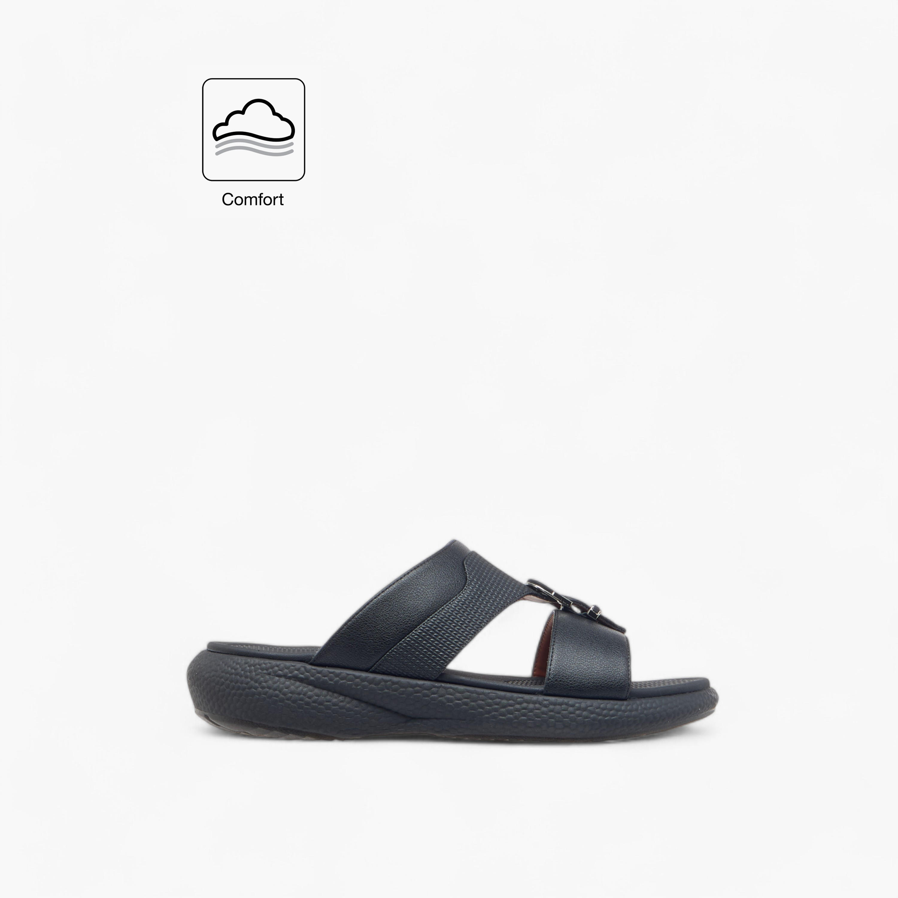 Le Confort Buckle Accent Slip-On Arabic Comfort Sandals-men-shoes-sandals-image-2