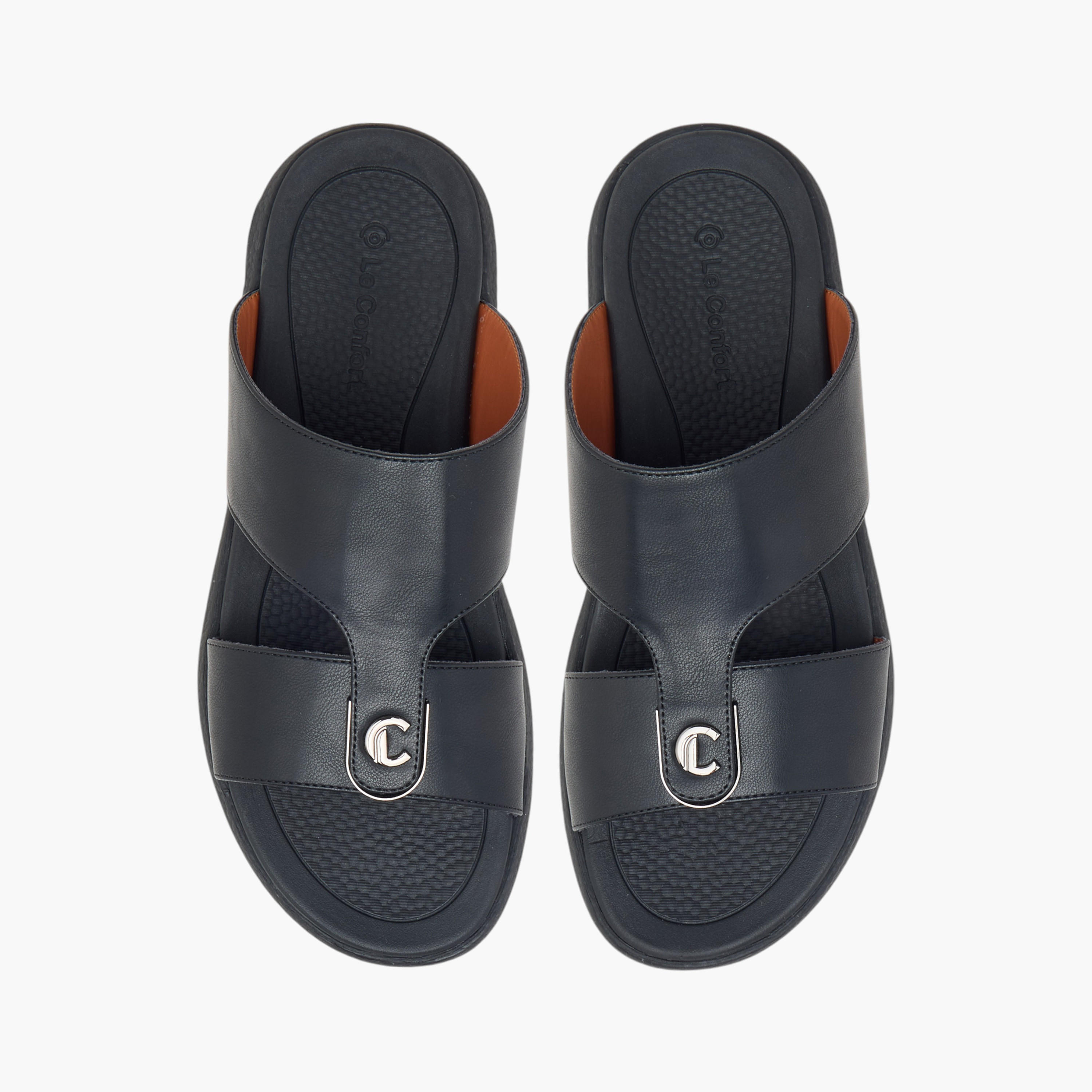 Le Confort Cutout Detail Slip-On Arabic Comfort Sandals-men-shoes-sandals-image-1