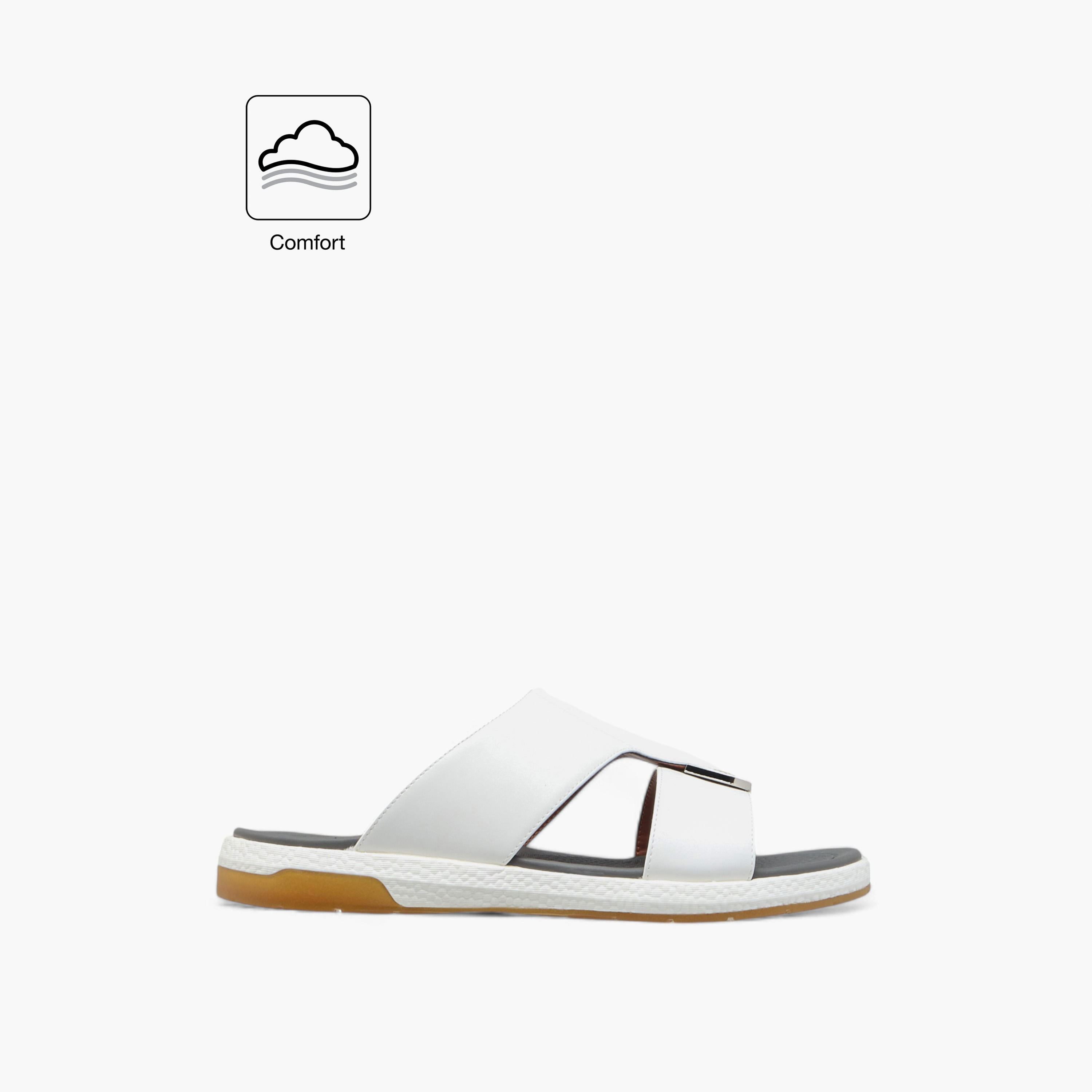 Le Confort Cutout Detail Slip-On Arabic Comfort Sandals-men-shoes-sandals-image-2