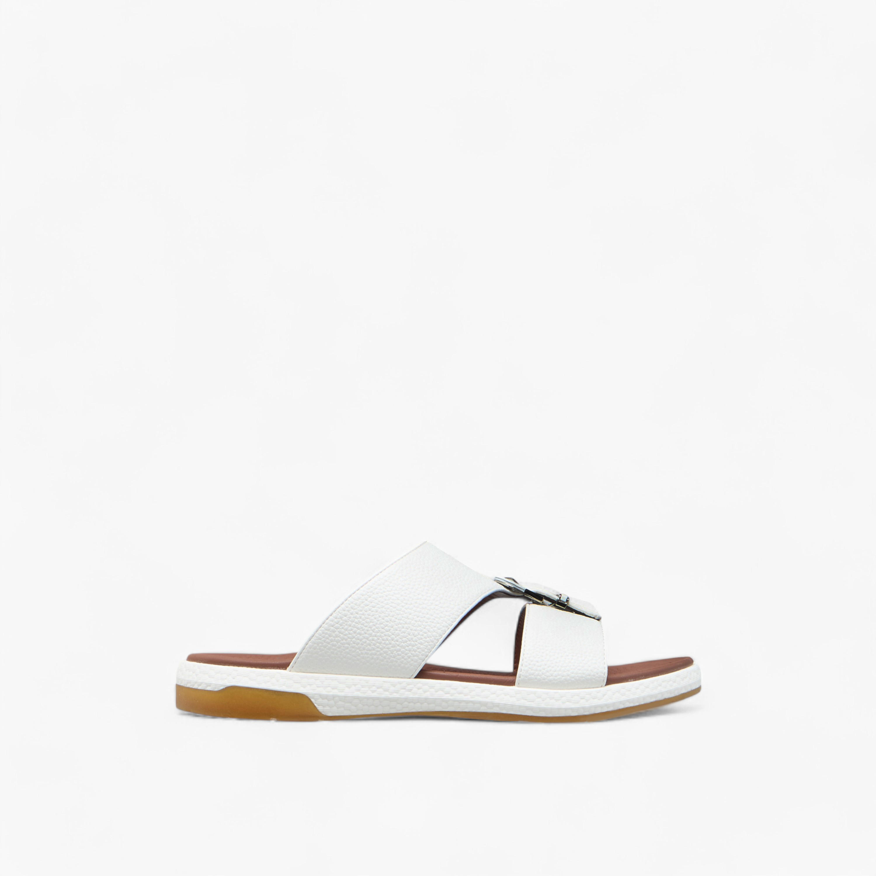 Le Confort Buckle Detail Slip-On Arabic Comfort Sandals-men-shoes-sandals-image-2
