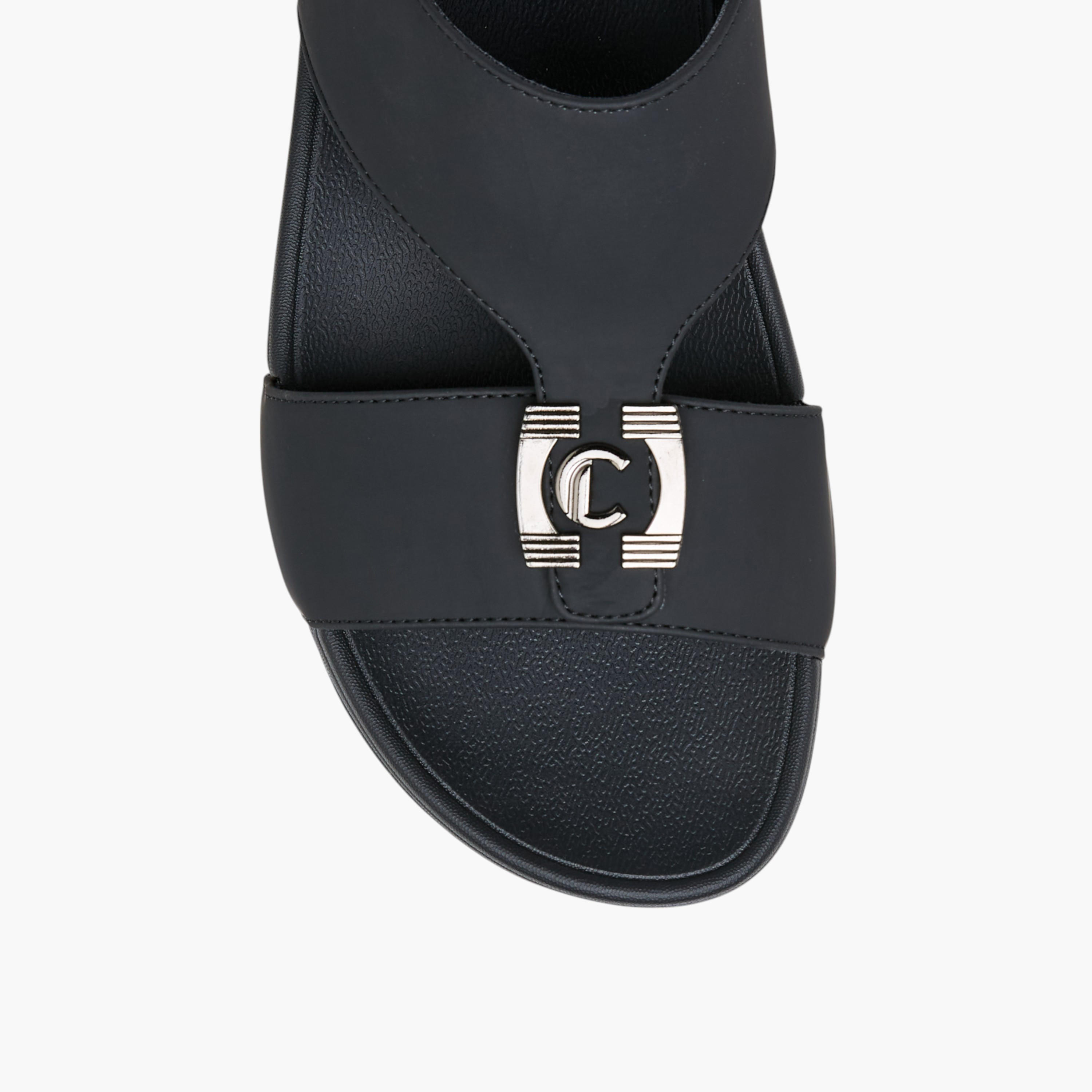 Le Confort Metal Accent Slip-On Comfort Sandals-men-shoes-sandals-image-4