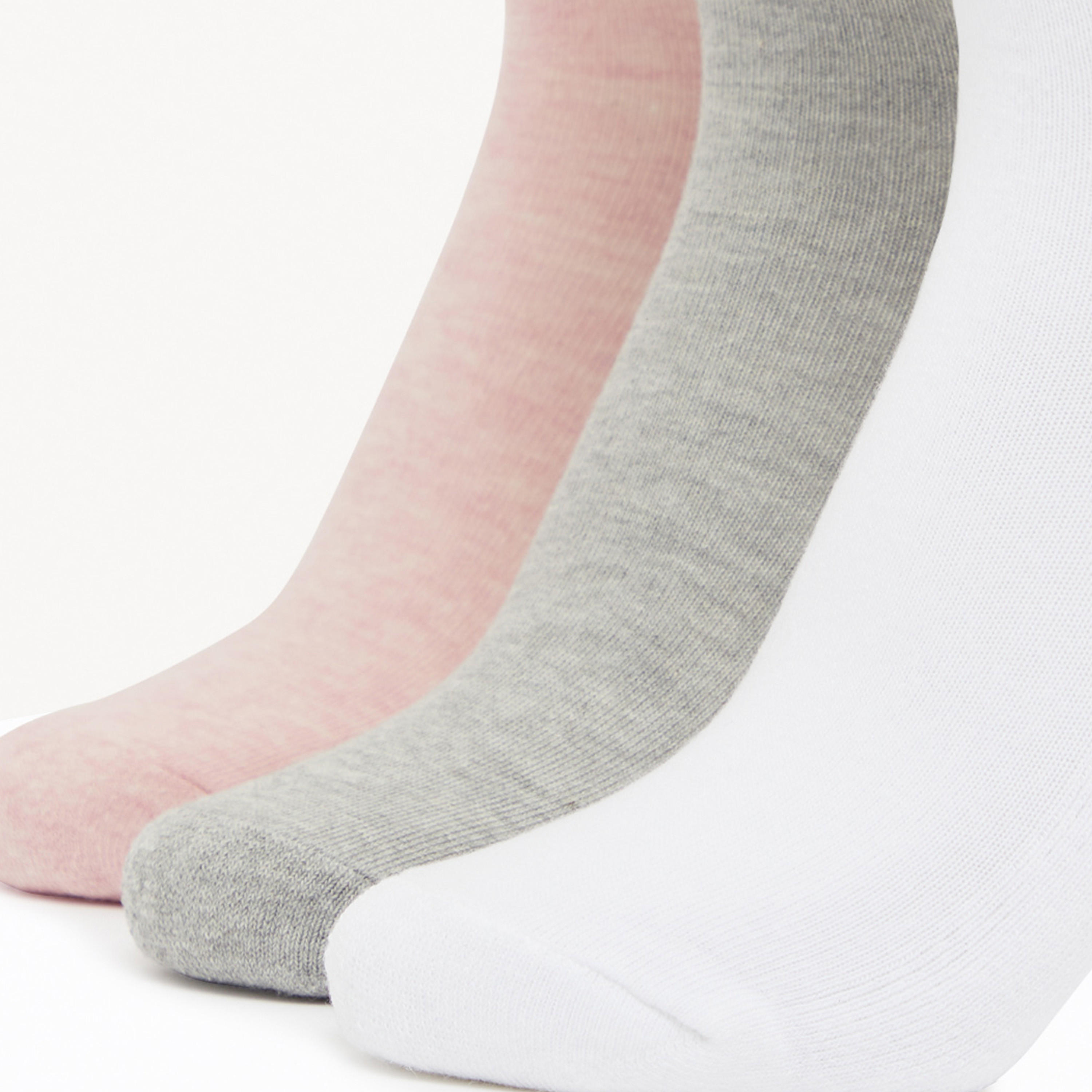Solid Ankle Length Socks - Set of 3-women-socksandstockings-image-2