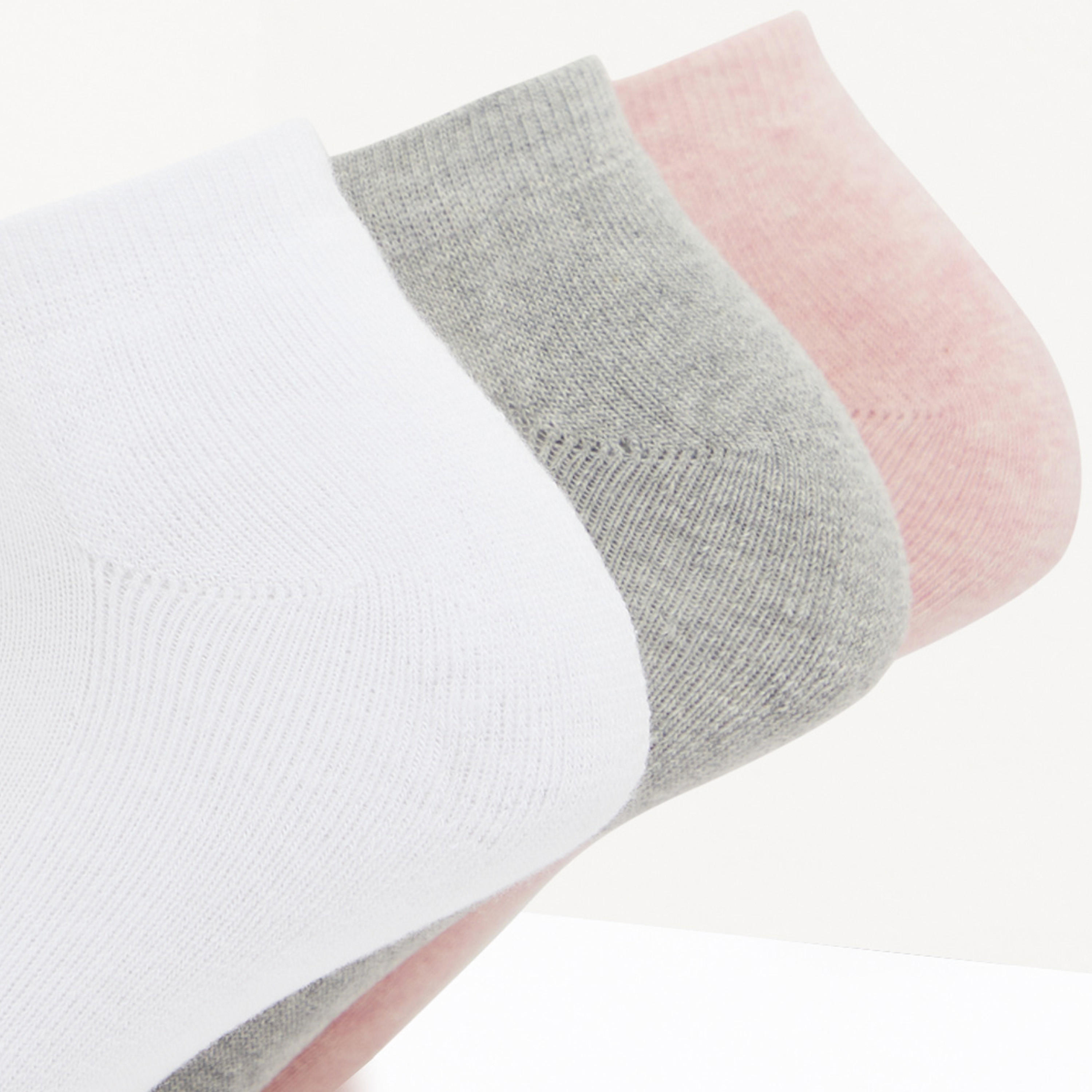 Solid Ankle Length Socks - Set of 3-women-socksandstockings-image-8