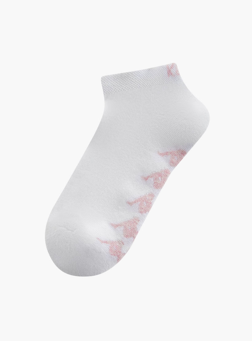 Kappa Printed Ankle Length Cushioned Sports Socks - Set of 3-women-socksandstockings-image-2