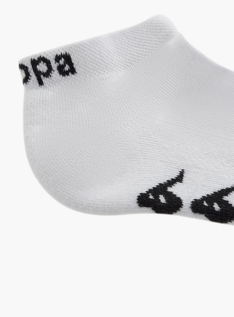 Kappa Printed Ankle Length Cushioned Sports Socks - Set of 3-women-socksandstockings-image-5