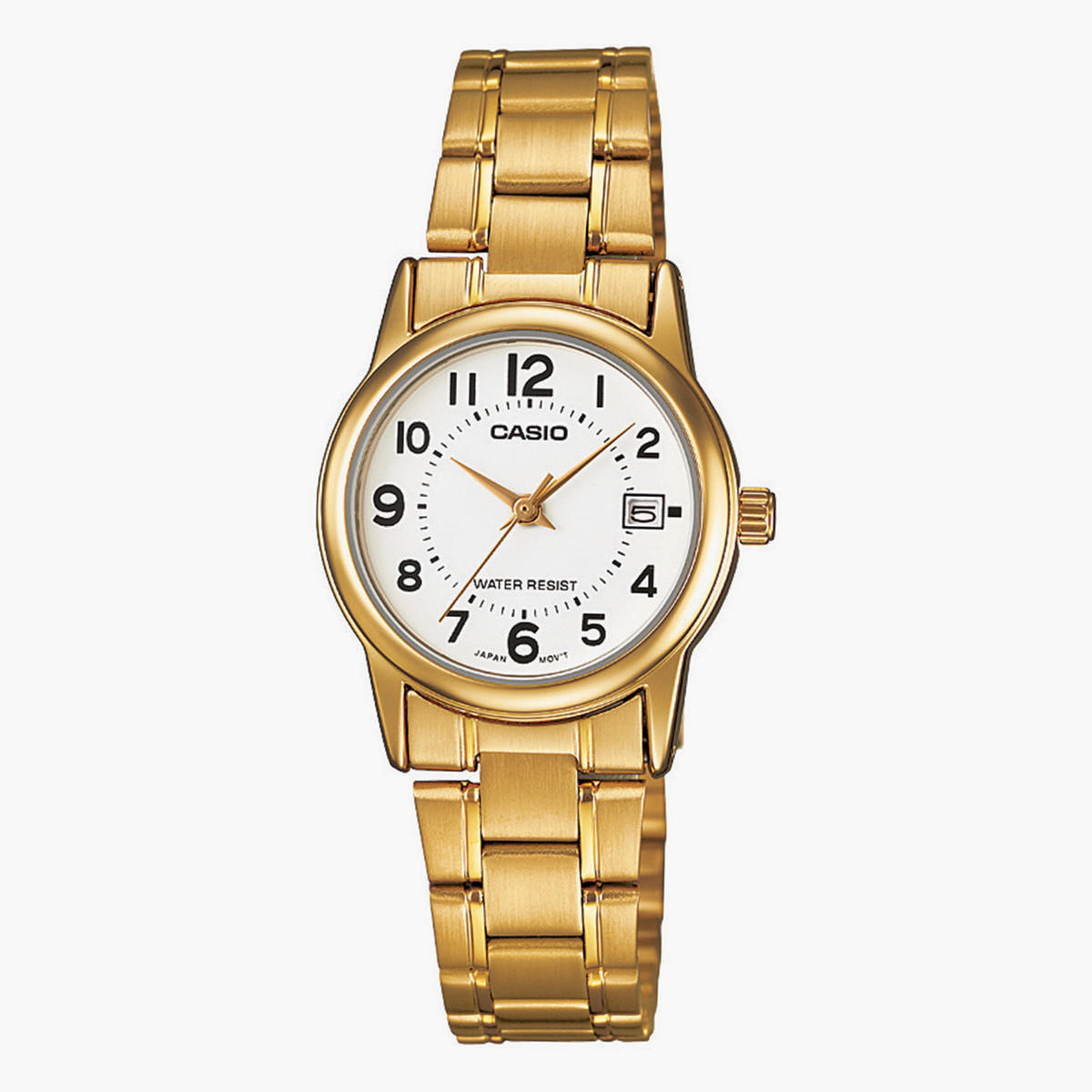 Casio Women's Gold Analog Metal Strap Watch LTP-V002G-7BUDF-women-watchesandjewellery-watches-image-1