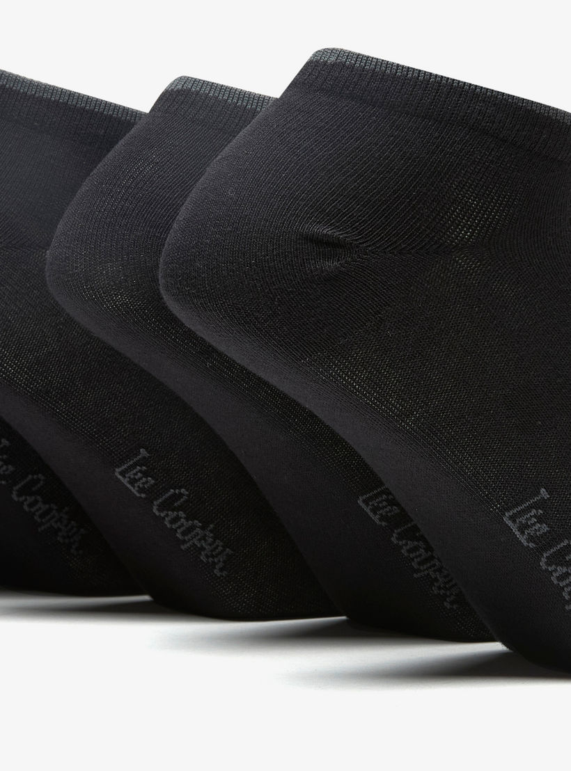Lee Cooper Solid Ankle Length Socks - Set of 7-men-socks-image-3