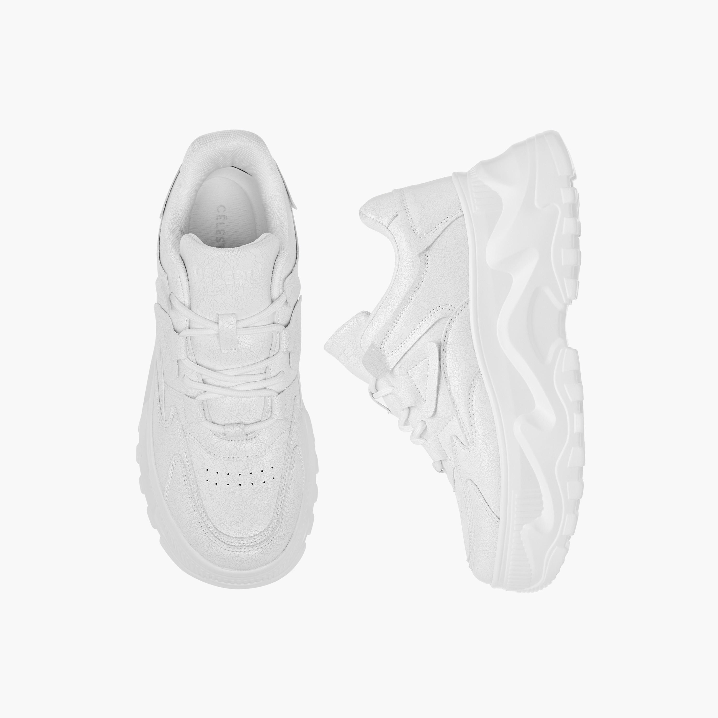 Celeste Women's Perforation Detail Lace-Up Sneakers-women-shoes-sneakers-image-1