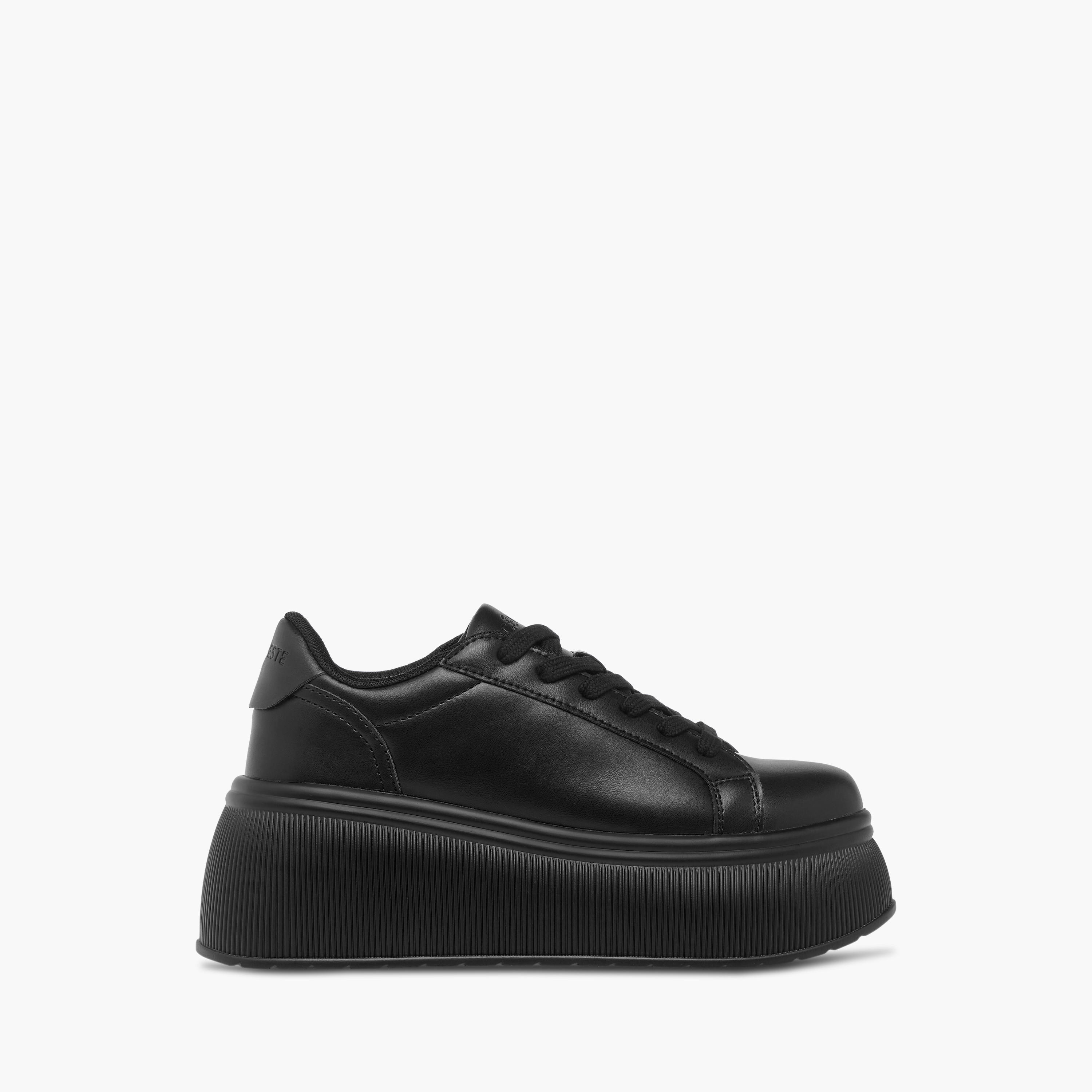 Celeste Women's Solid Chunky Sole Sneakers with Lace-Up Closure-women-shoes-sneakers-image-3