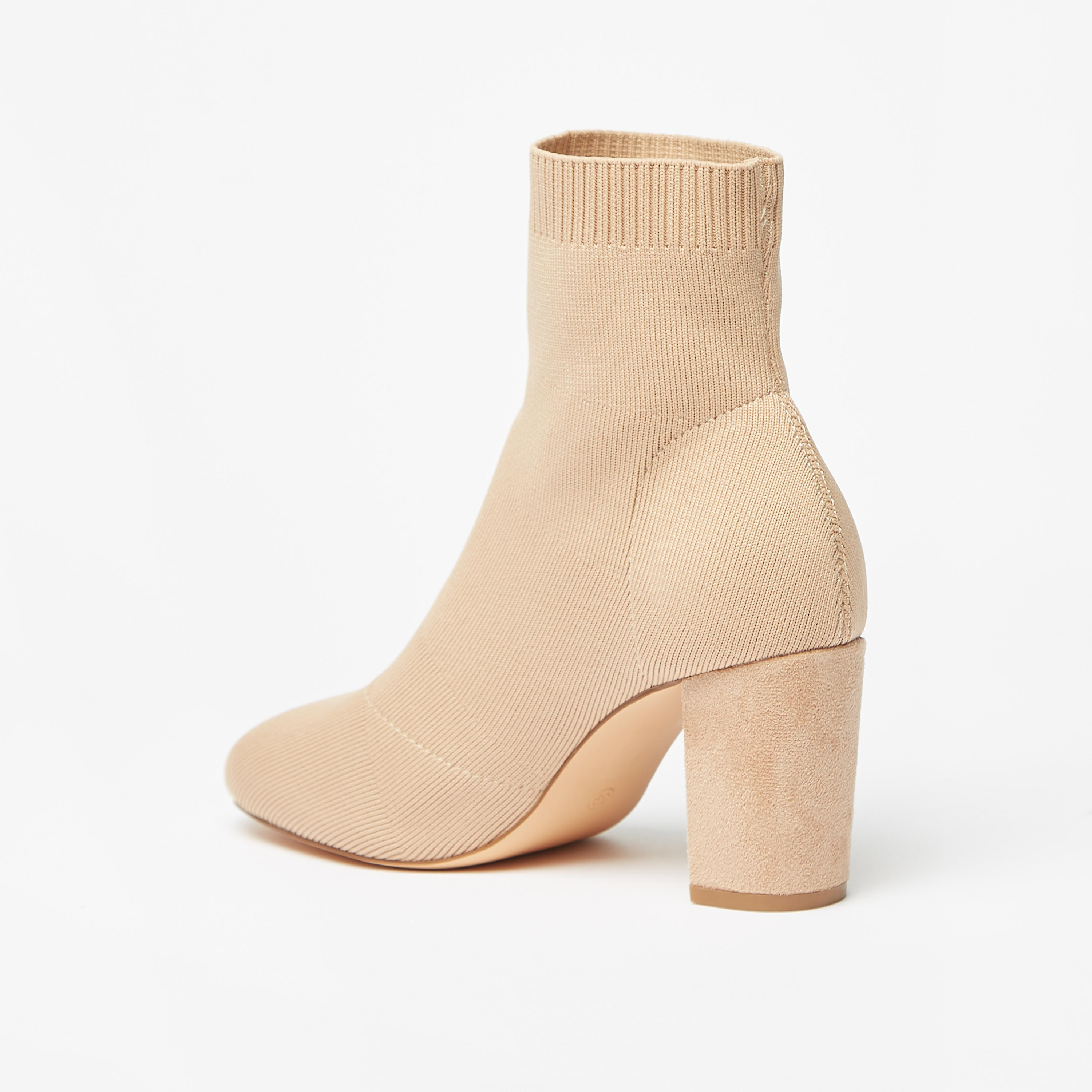 Celeste Women's Textured Ankle Boots with Block Heels and Slip-on Closure-women-shoes-boots-image-3