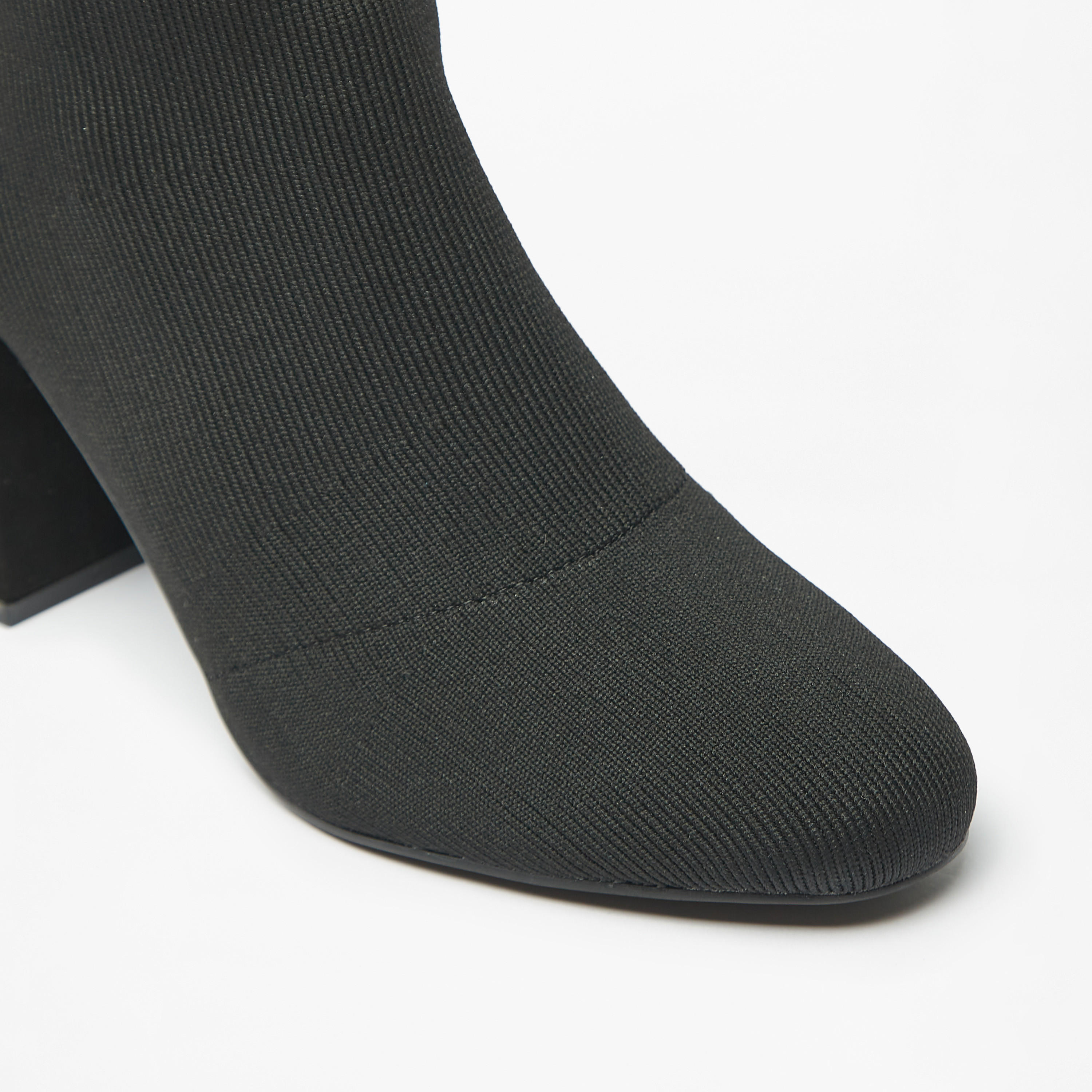 Celeste Women's Textured Ankle Boots with Block Heels and Slip-on Closure-women-shoes-boots-image-7
