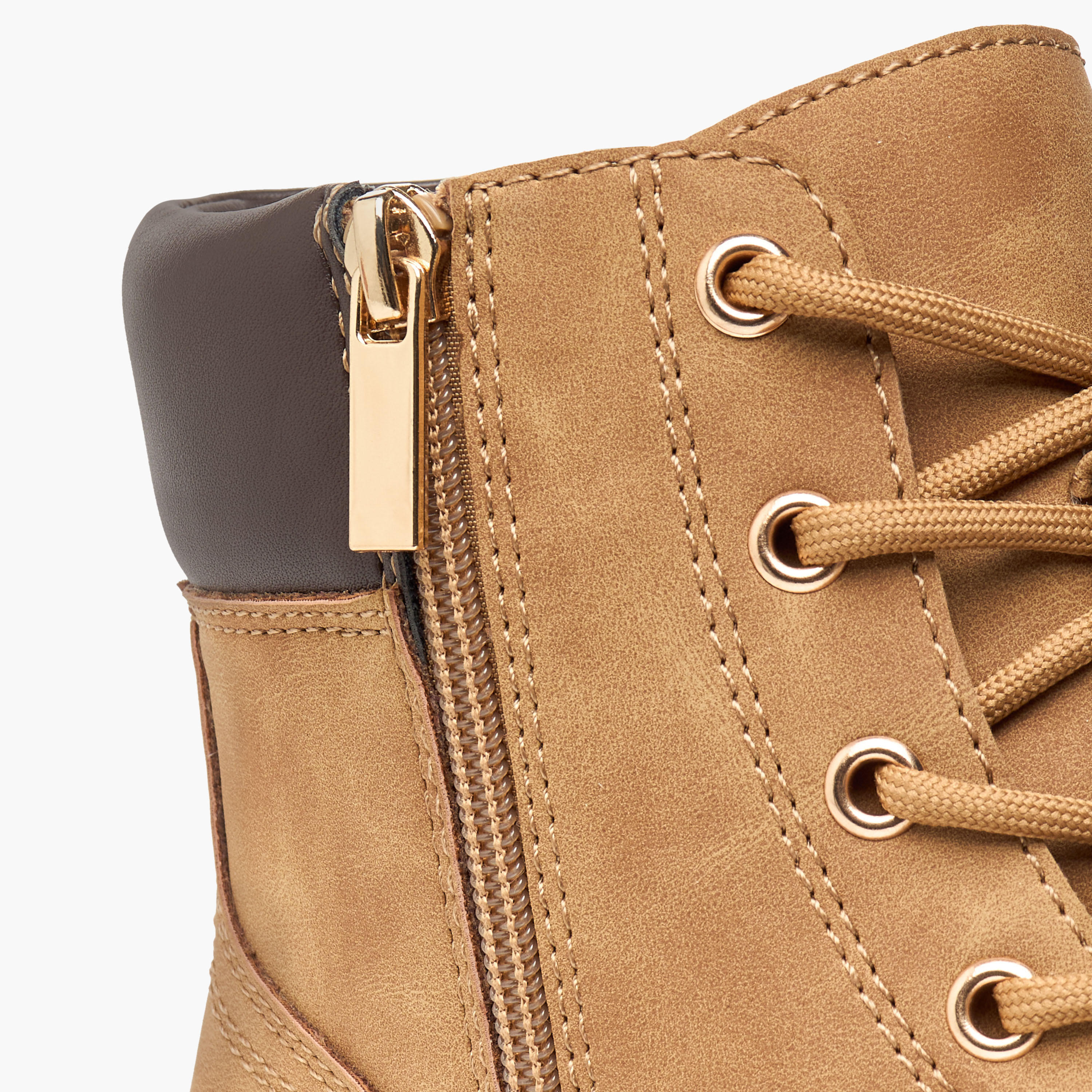 Flora Bella Panelled Zippered Ankle Boots with Chunky Sole-women-shoes-boots-image-6