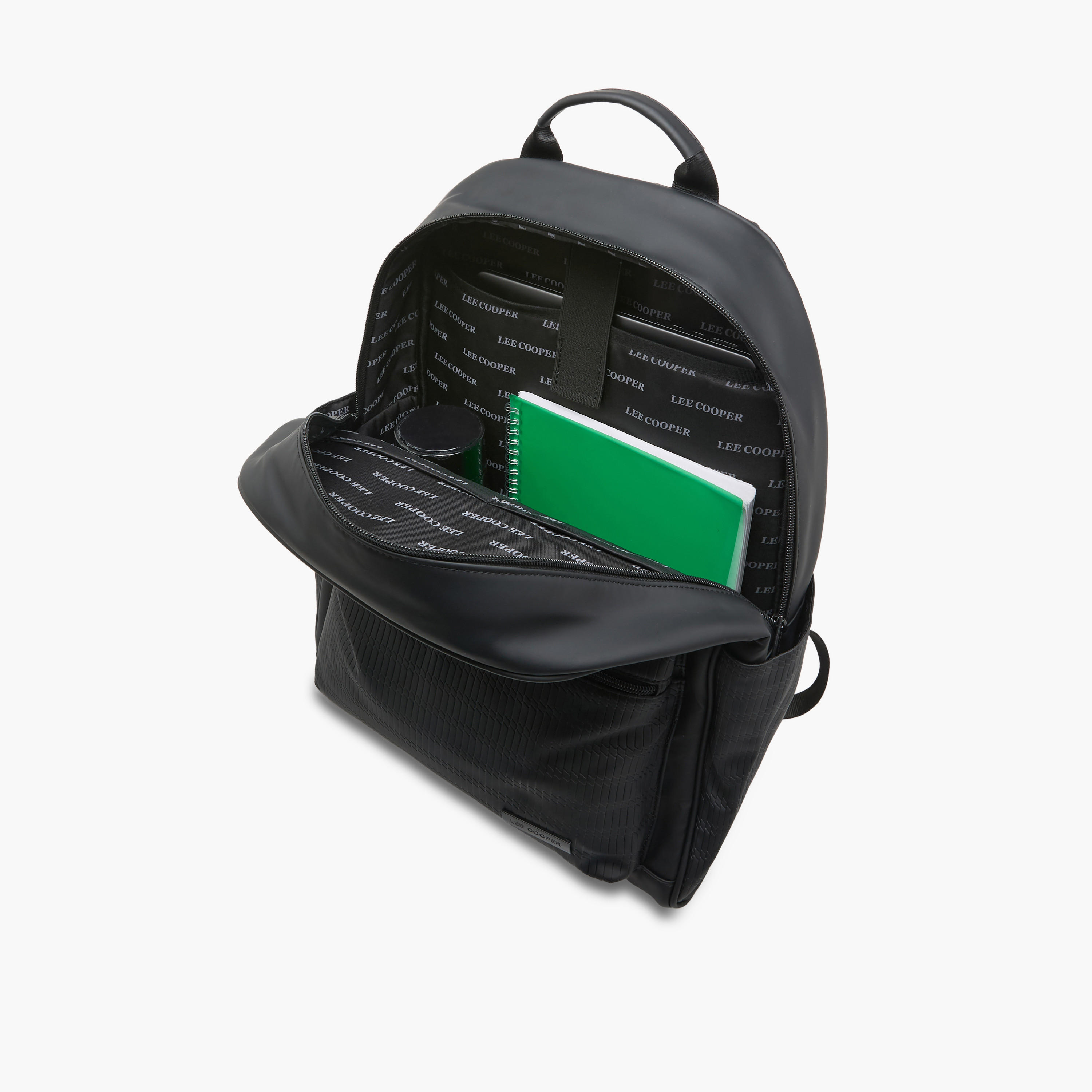 Lee Cooper Men Textured Backpack-men-bags-image-10