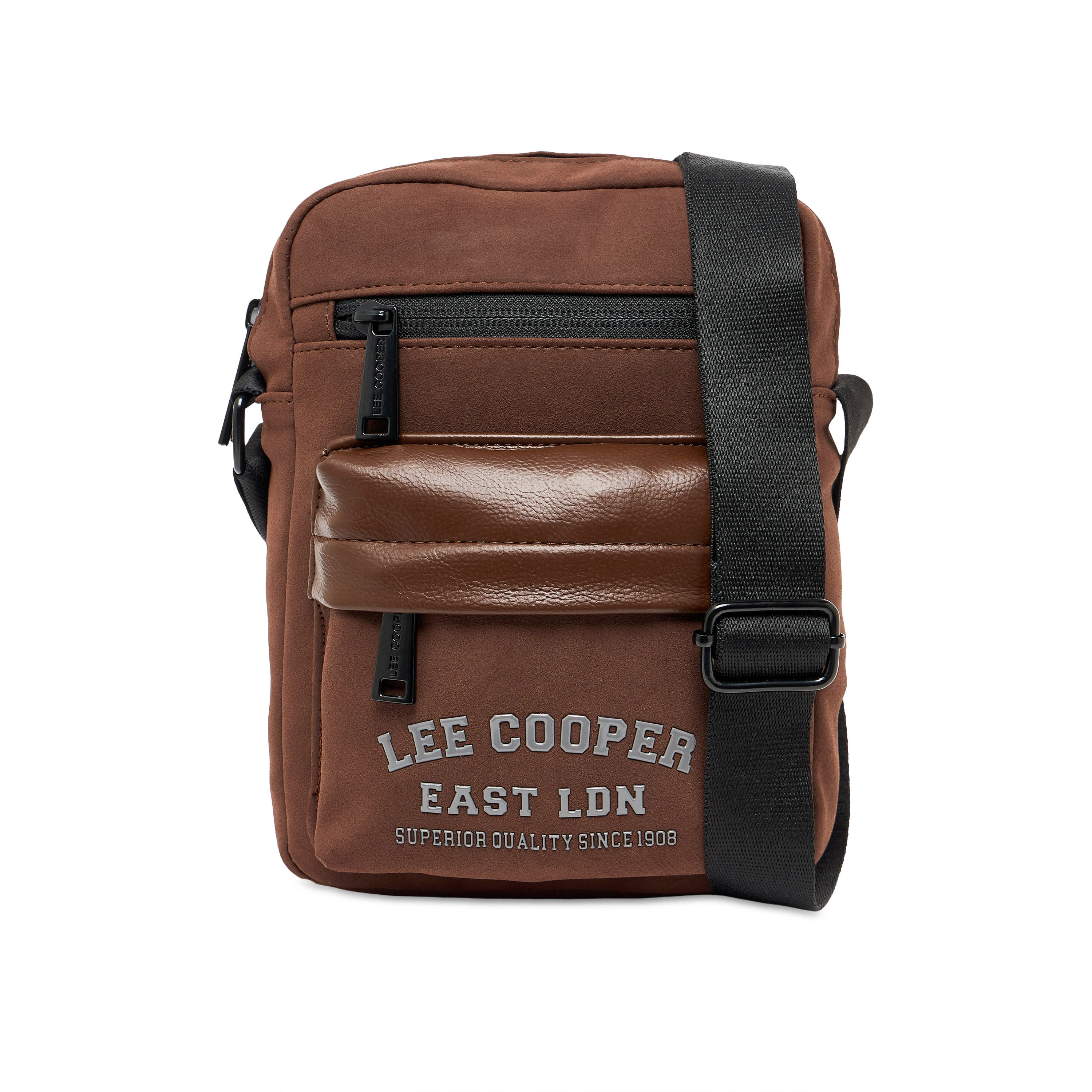 Lee Cooper Men Logo Print Crossbody Bag-men-bags-image-1