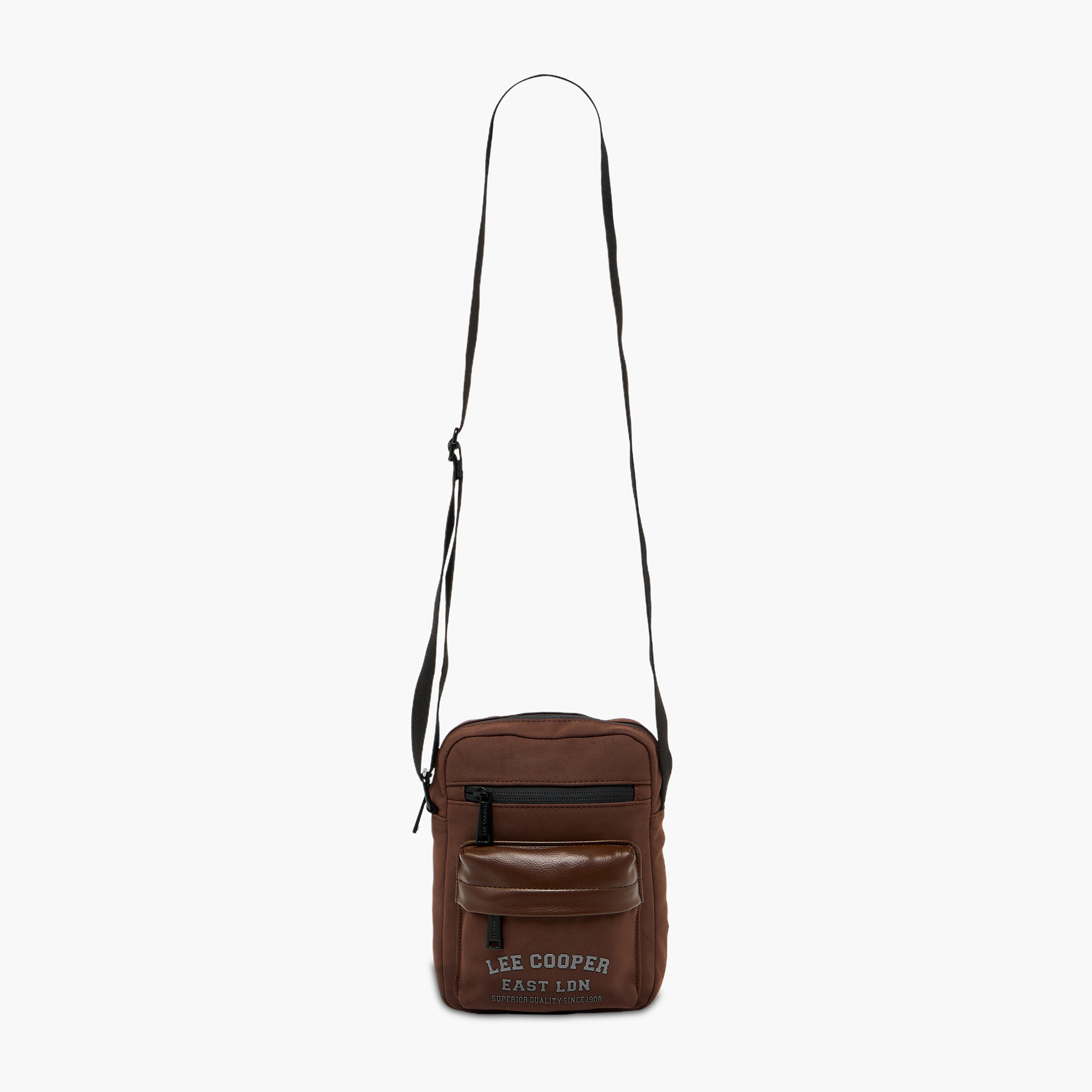 Lee Cooper Men Logo Print Crossbody Bag-men-bags-image-2