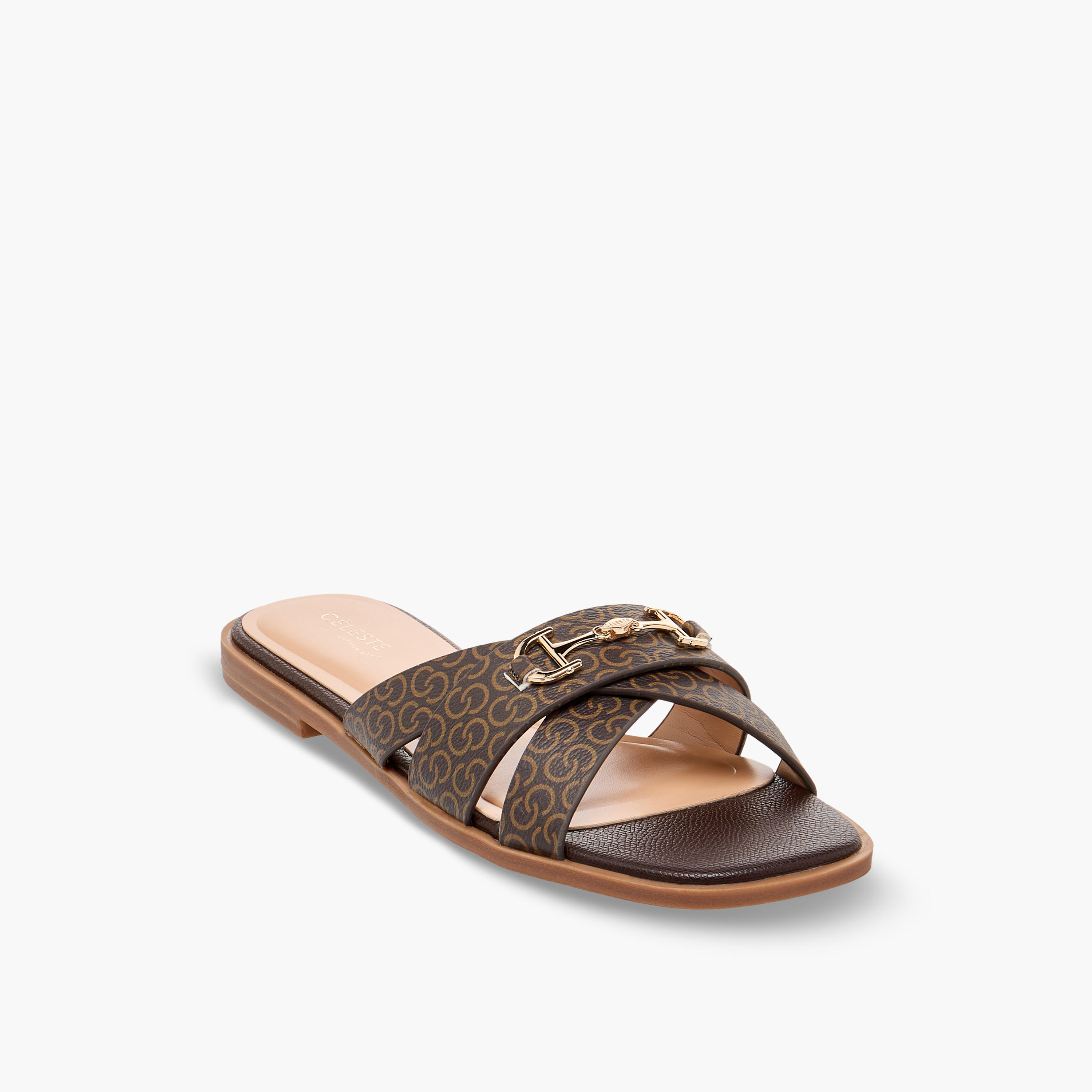 Celeste Women Printed Cross Strap Sandals-women-shoes-sandals-flats-image-2