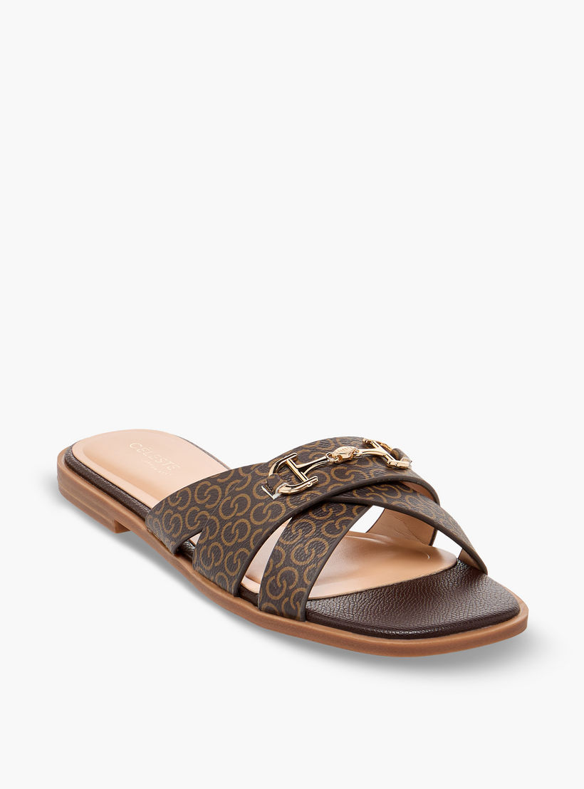 Celeste Women Printed Cross Strap Sandals-women-shoes-sandals-flats-image-2