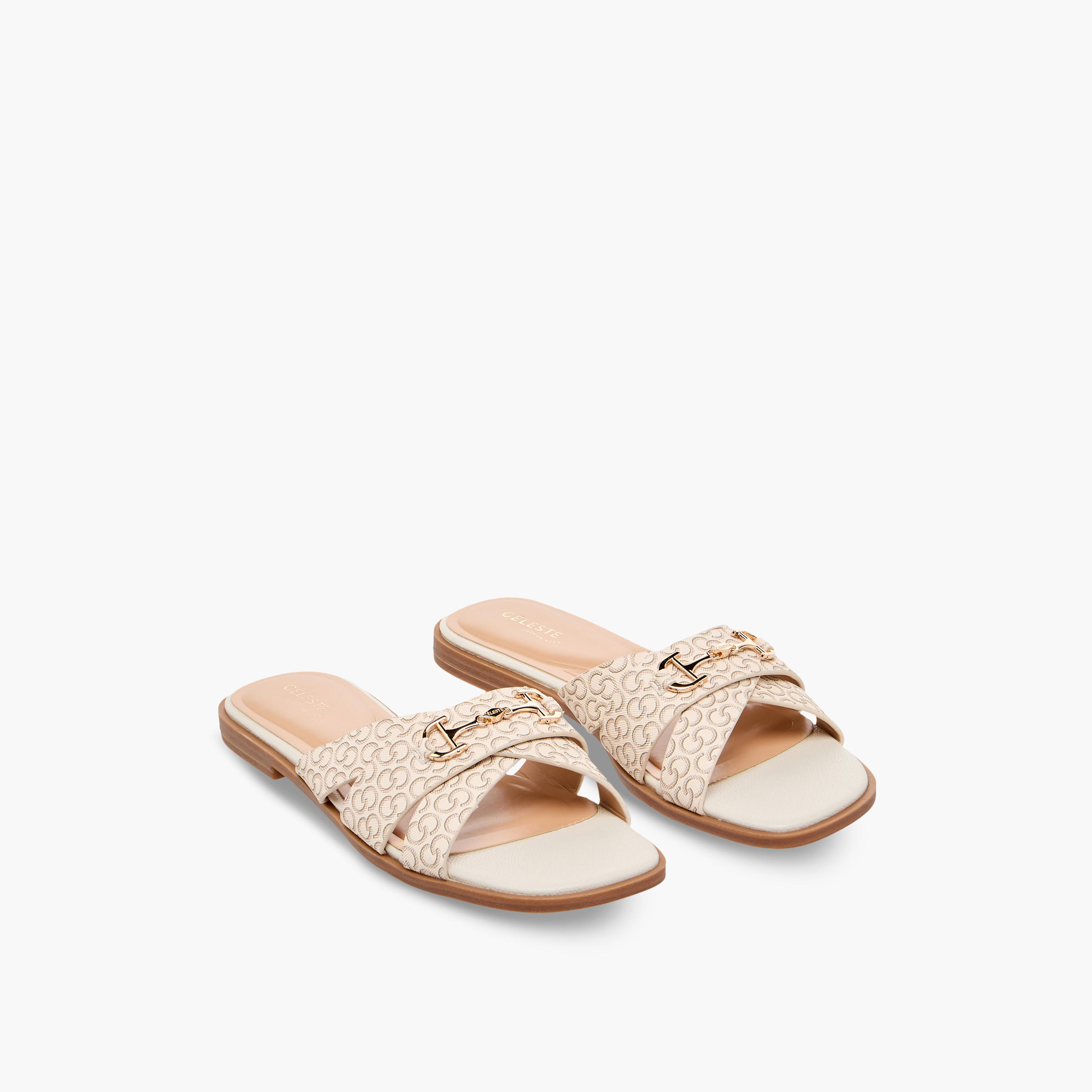 Celeste Women Printed Cross Strap Sandals-women-shoes-sandals-flats-image-1