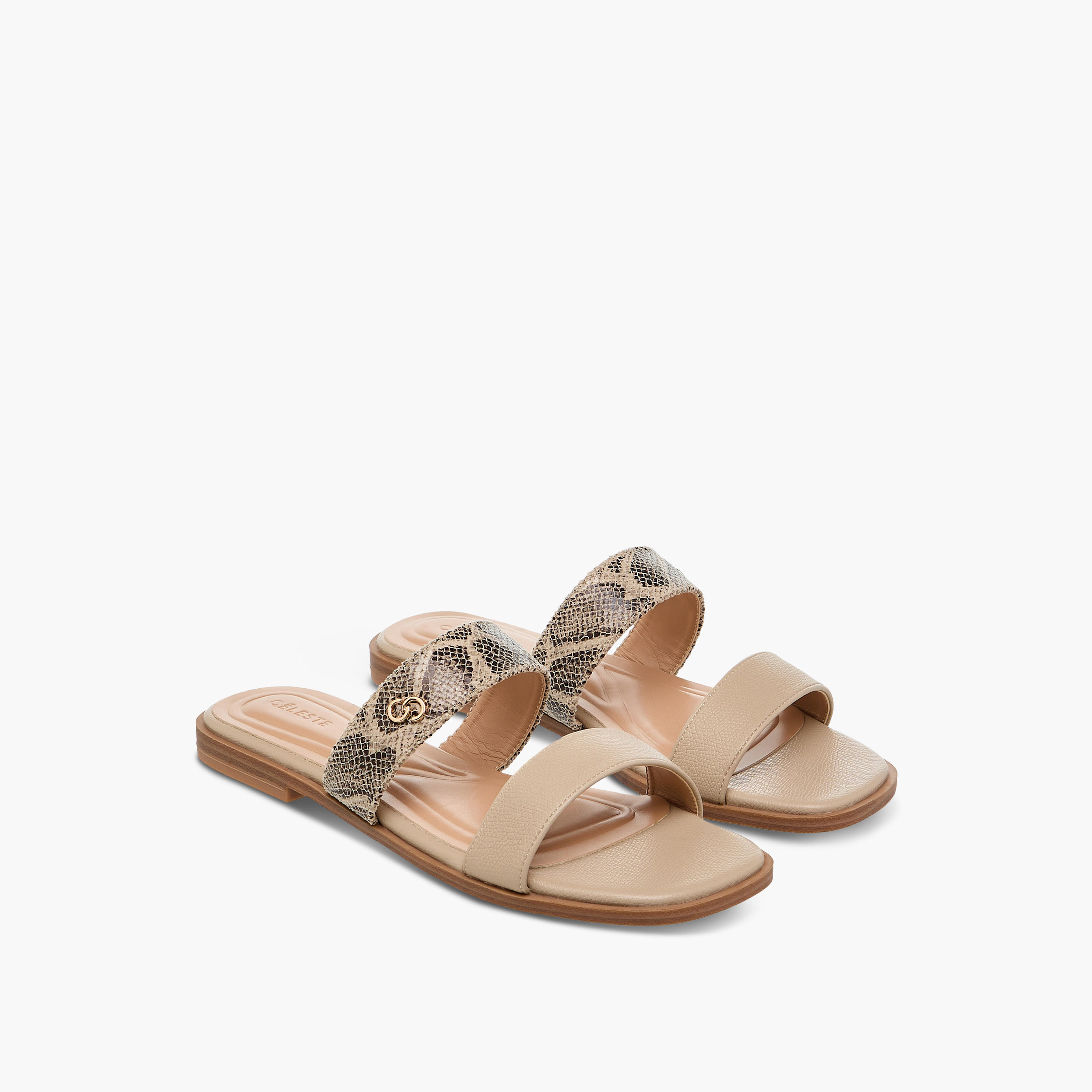 Celeste Women's Animal Print Slip-On Flat Sandals-women-shoes-flats-sandals-image-1
