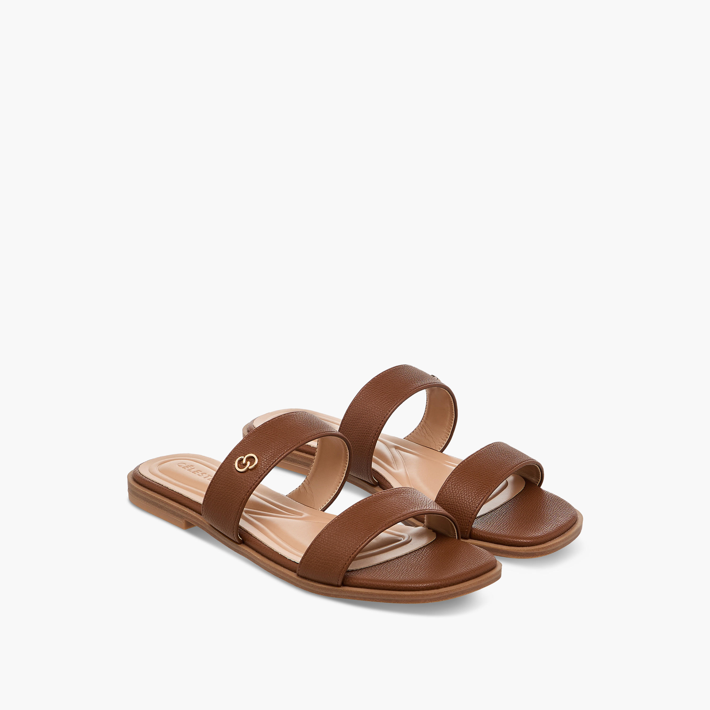Celeste Women's Solid Slip-On Flat Sandals-women-shoes-flats-sandals-image-1