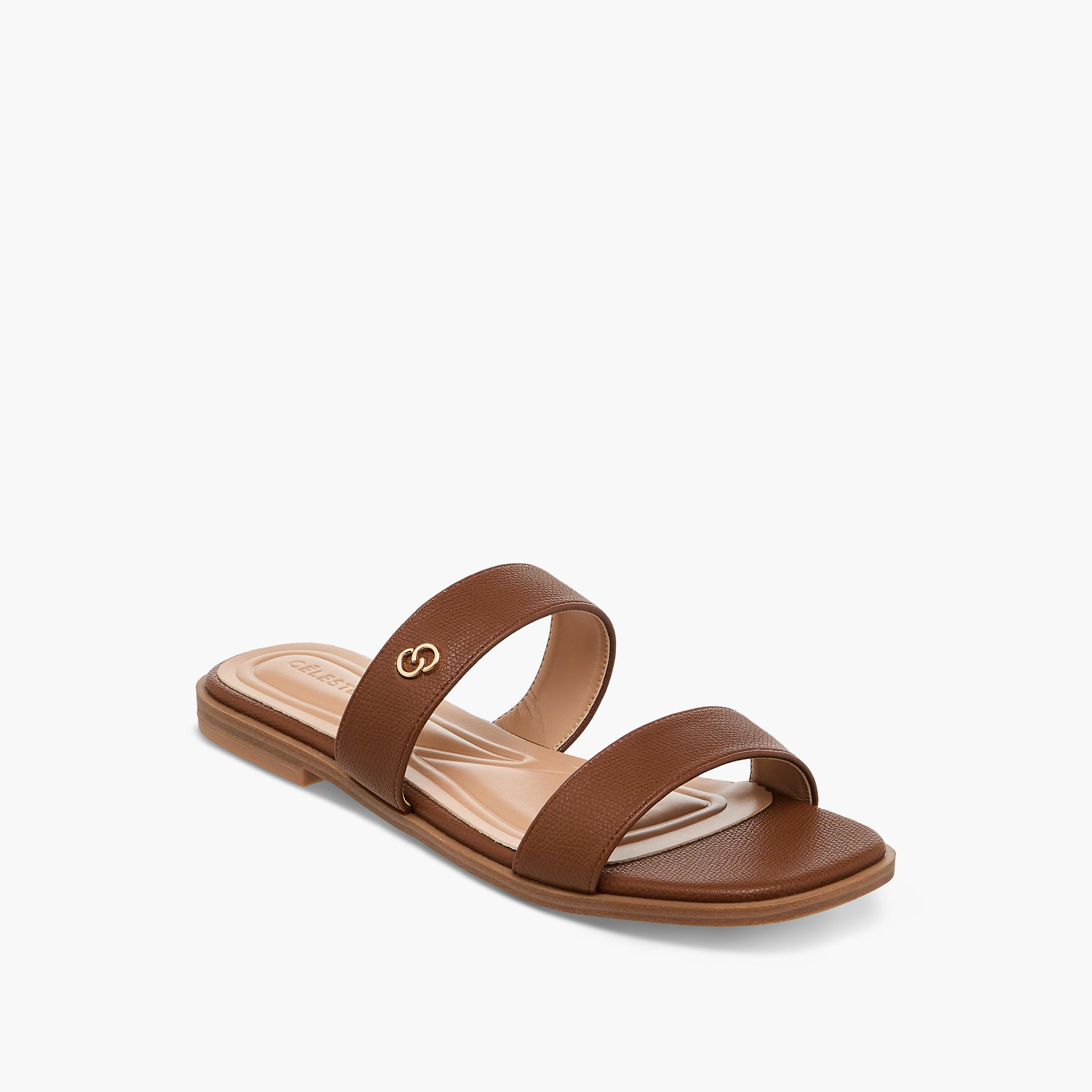 Celeste Women's Solid Slip-On Flat Sandals-women-shoes-flats-sandals-image-2