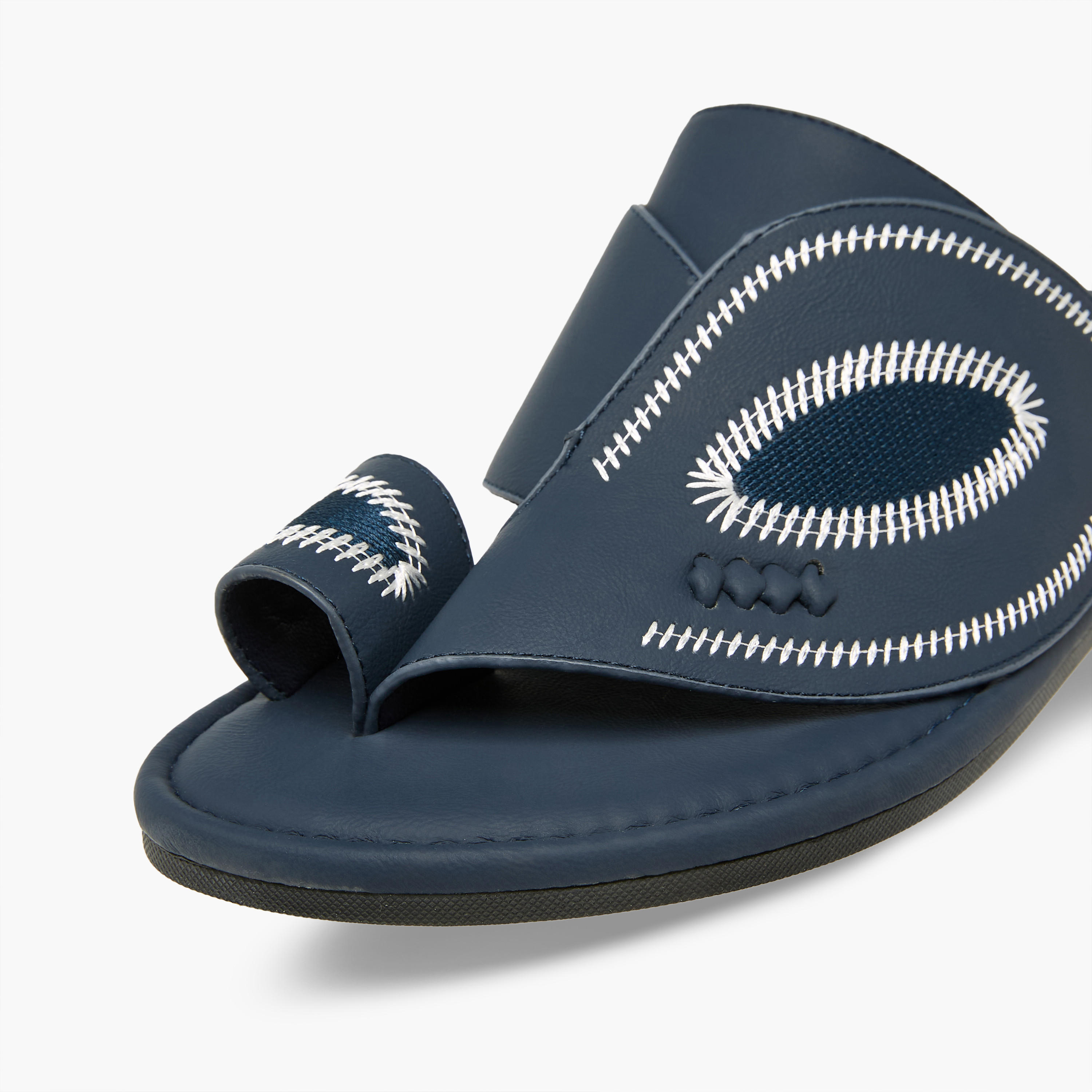 Al Waha Men Embroidered Arabic Sandals-men-shoes-sandals-image-4