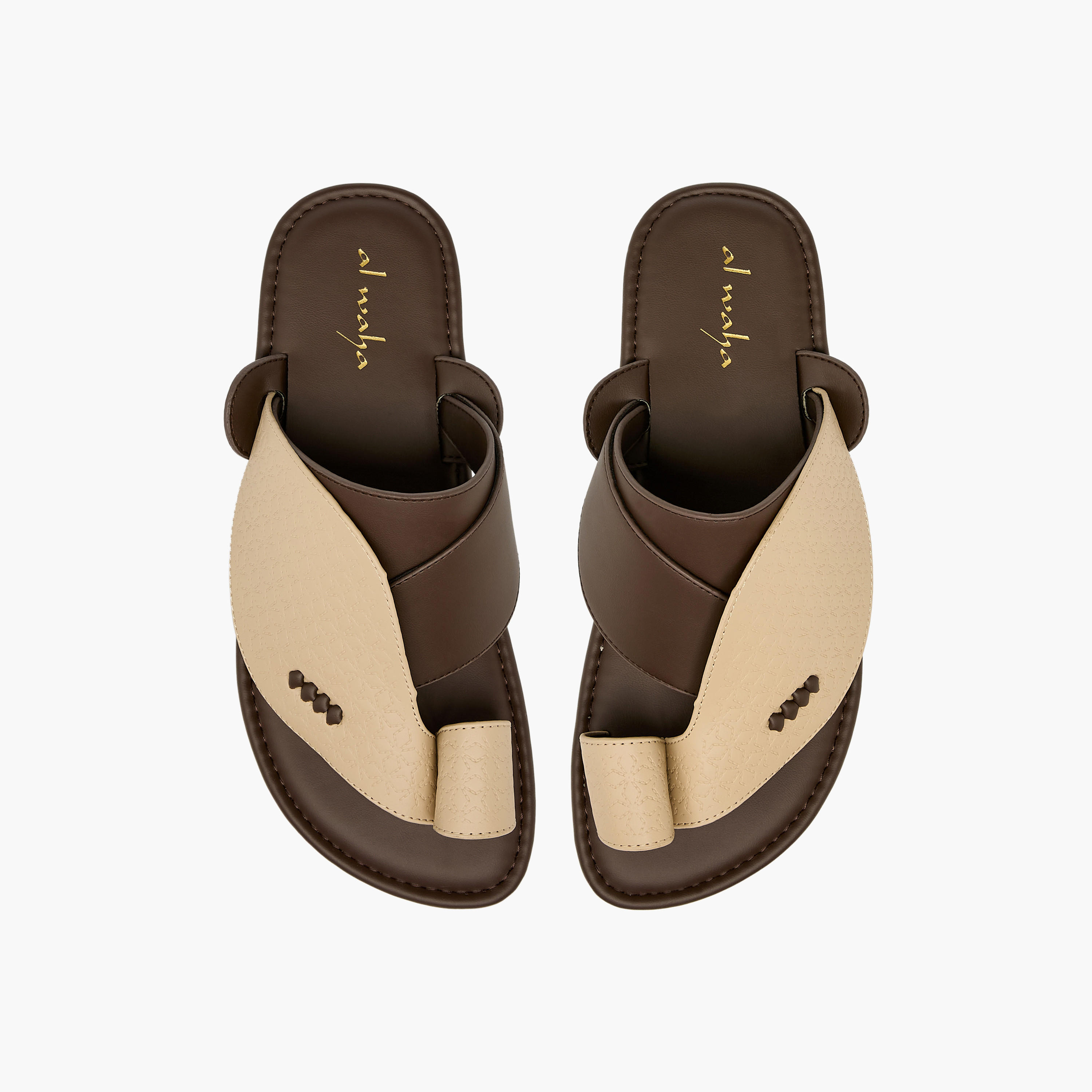 Al Waha Men Toe Loop Detail Arabic Sandals-men-shoes-sandals-image-1