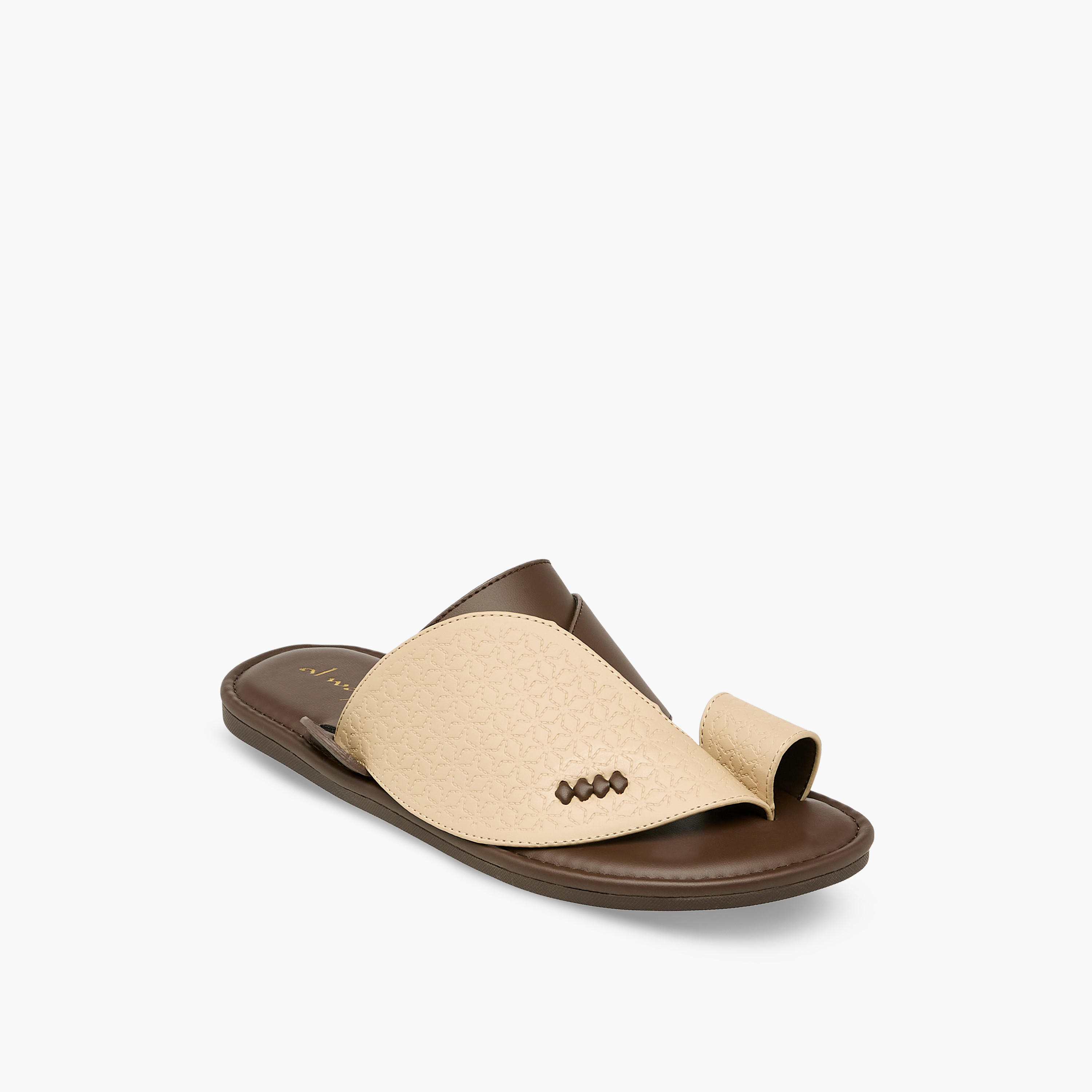 Al Waha Men Toe Loop Detail Arabic Sandals-men-shoes-sandals-image-2