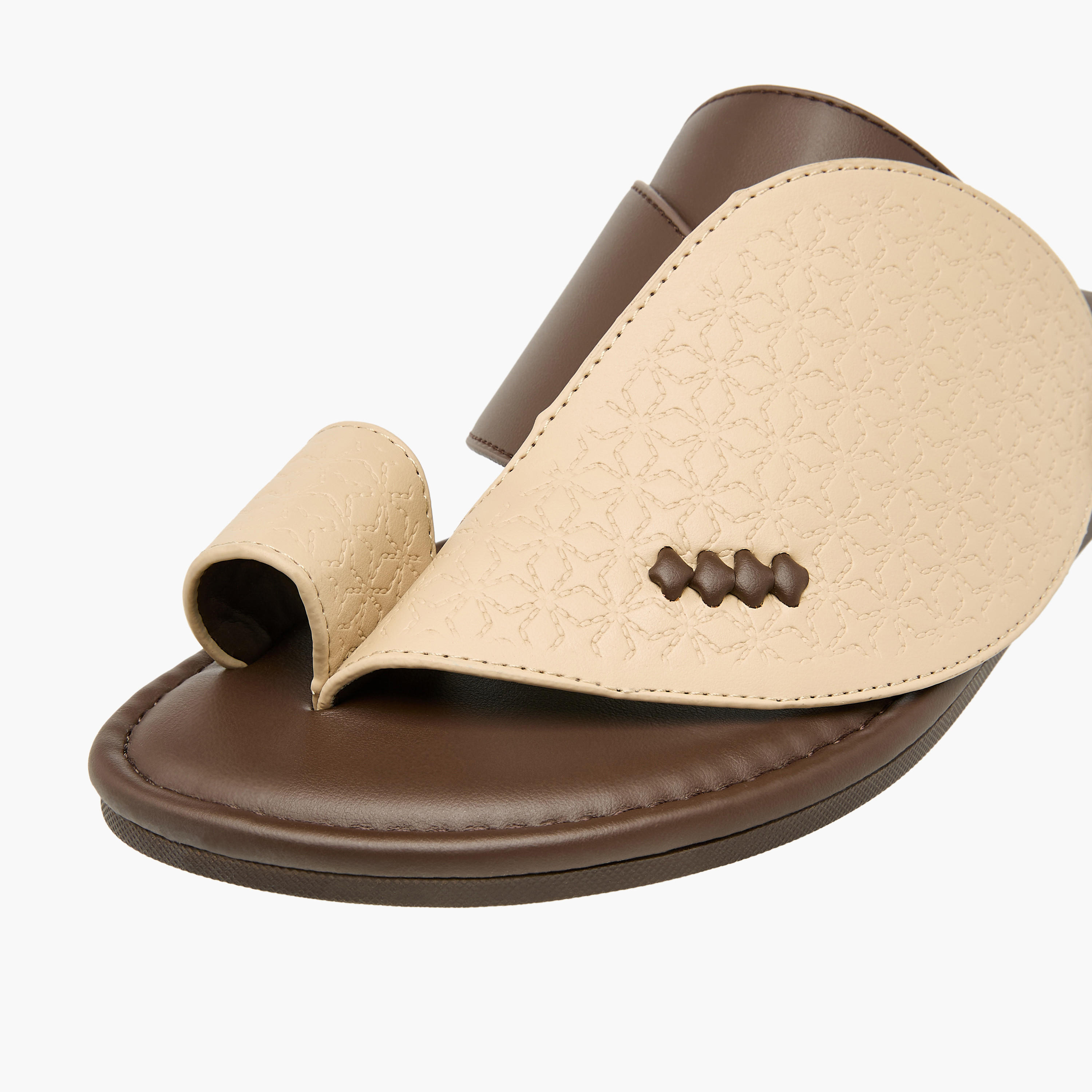 Al Waha Men Toe Loop Detail Arabic Sandals-men-shoes-sandals-image-4