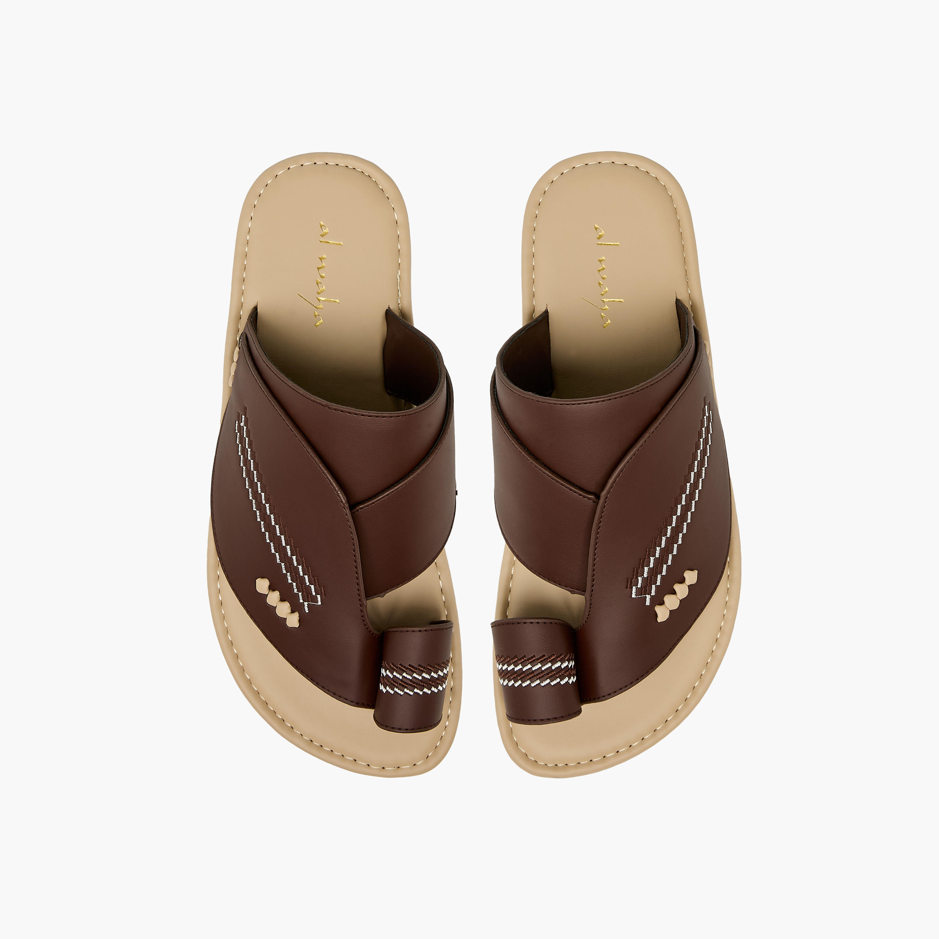 صندل عربي مطرز للرجال من الواحة-men-shoes-sandals-image-1