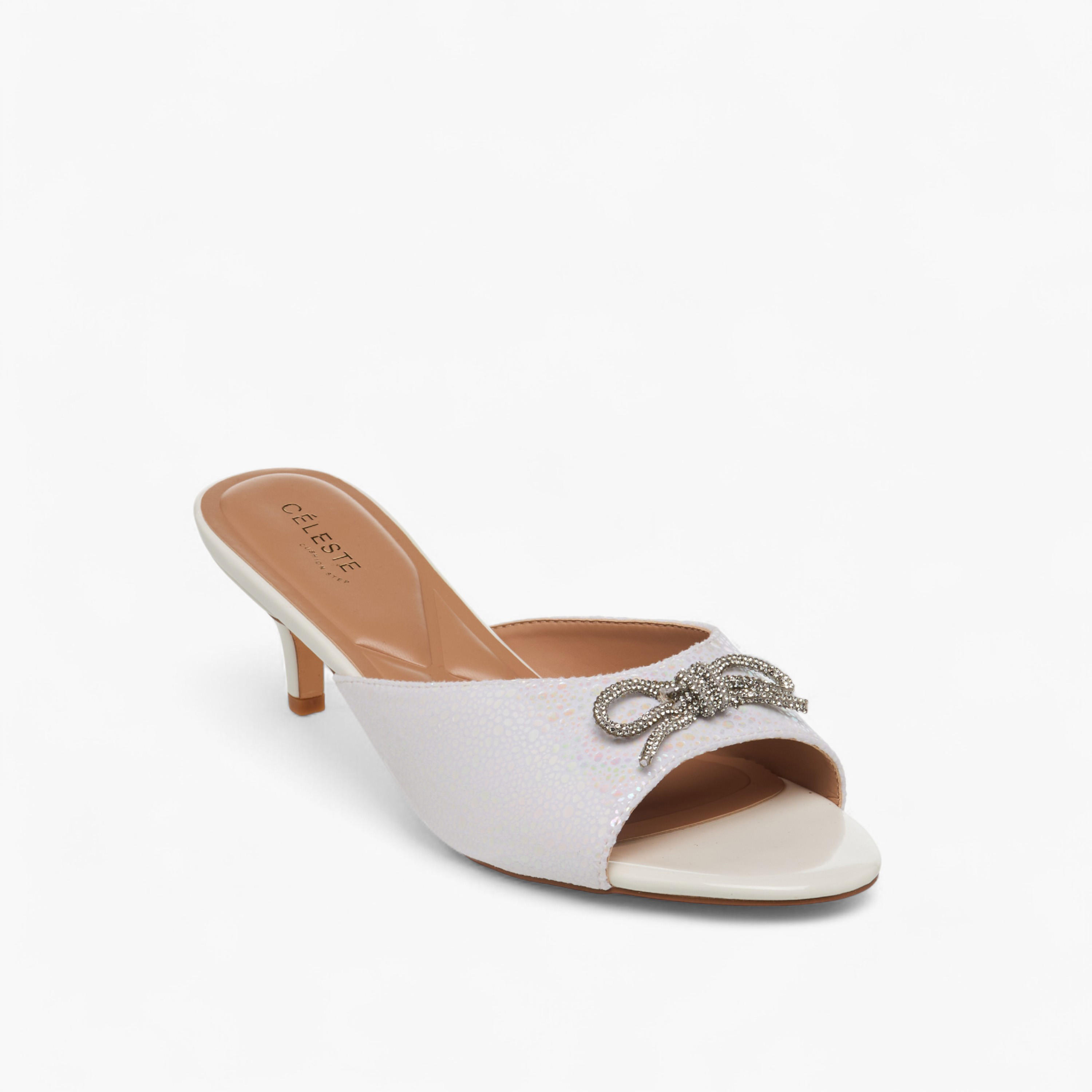 Celeste Women Embellished Bow Kitten Heel Sandals-women-shoes-sandals-heeled-image-2
