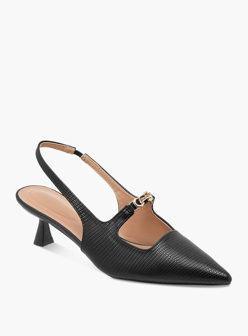 Celeste Women's Textured Slingback Shoes with Kitten Heels-women-shoes-heels-image-3