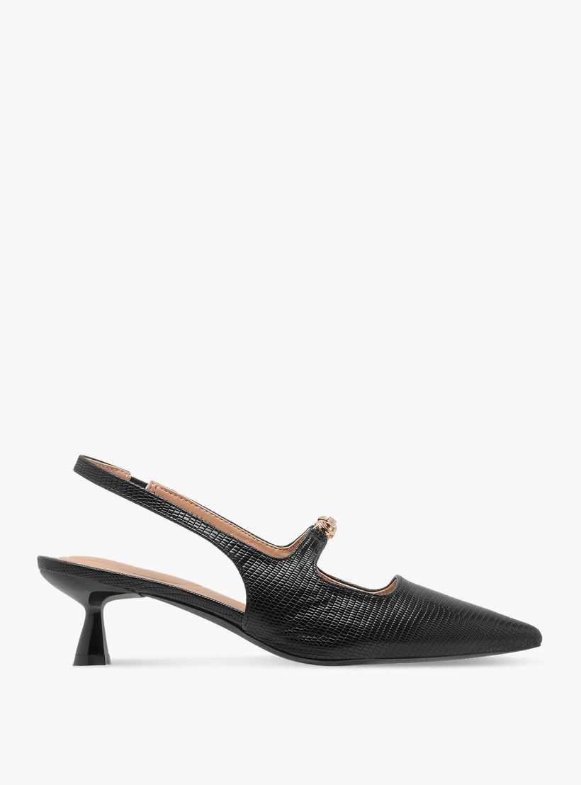 Celeste Women's Textured Slingback Shoes with Kitten Heels-women-shoes-heels-image-4