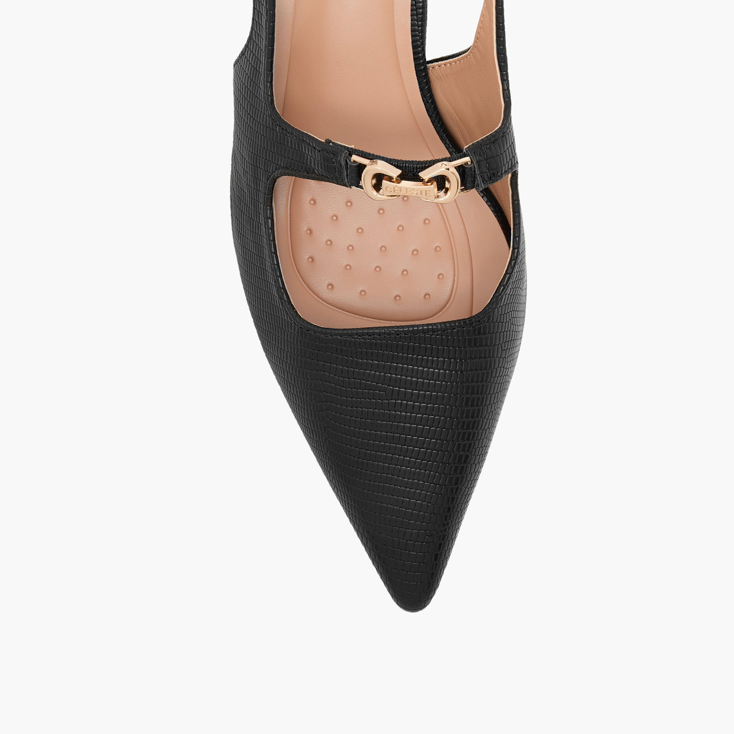 Celeste Women's Textured Slingback Shoes with Kitten Heels-women-shoes-heels-image-5