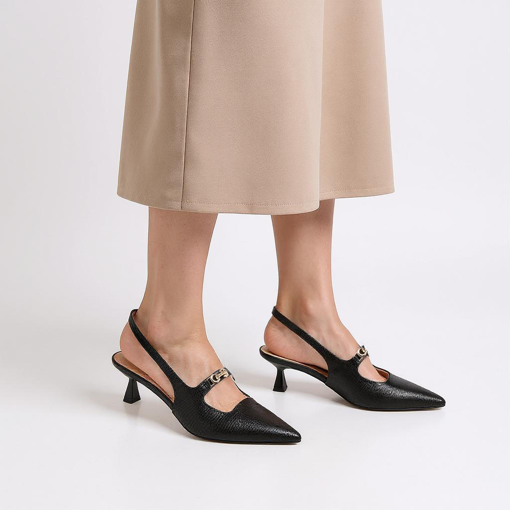 Celeste Women's Textured Slingback Shoes with Kitten Heels-women-shoes-heels-image-2