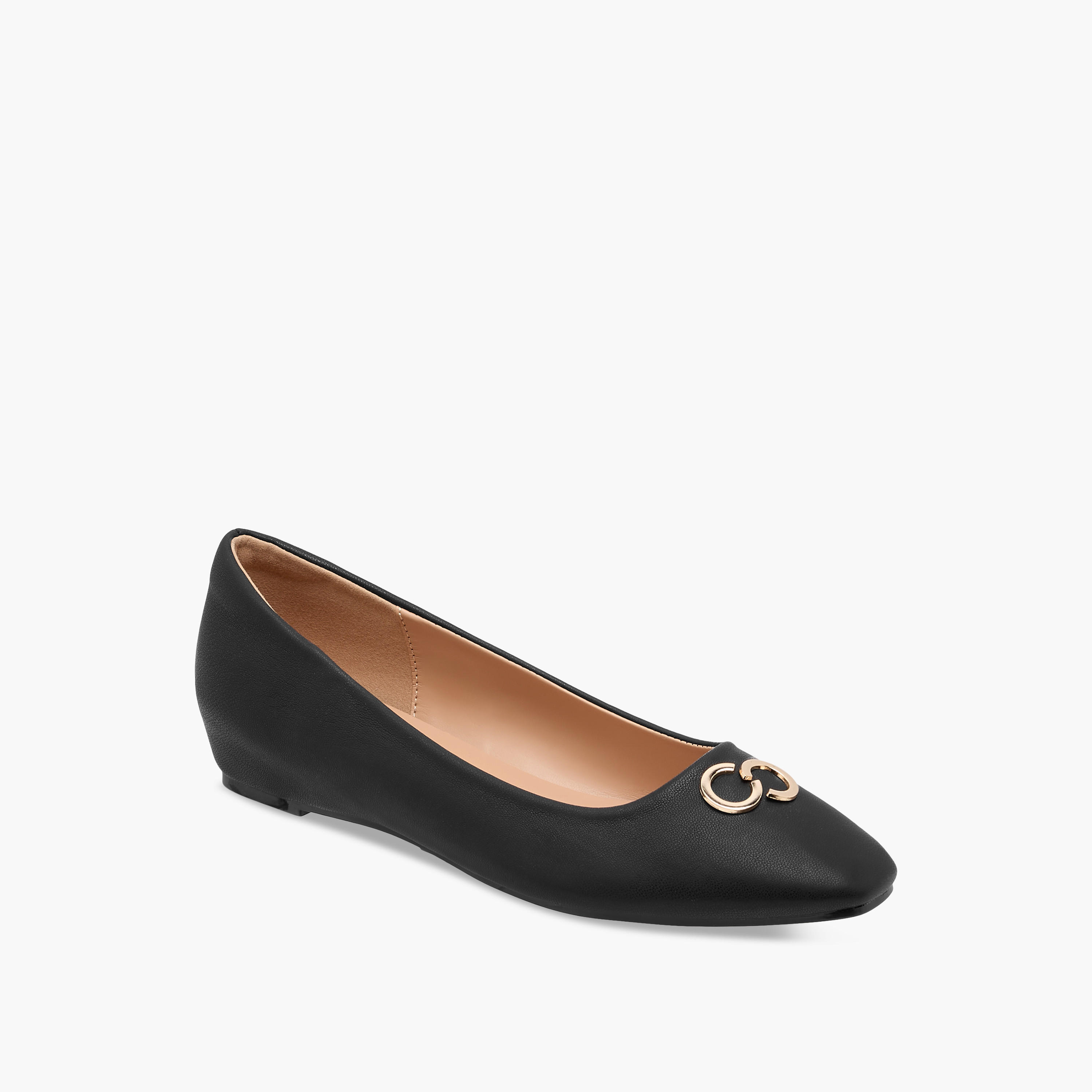 Celeste Women's Metal Accent Slip-On Ballerina Shoes-women-shoes-ballerinas-image-3