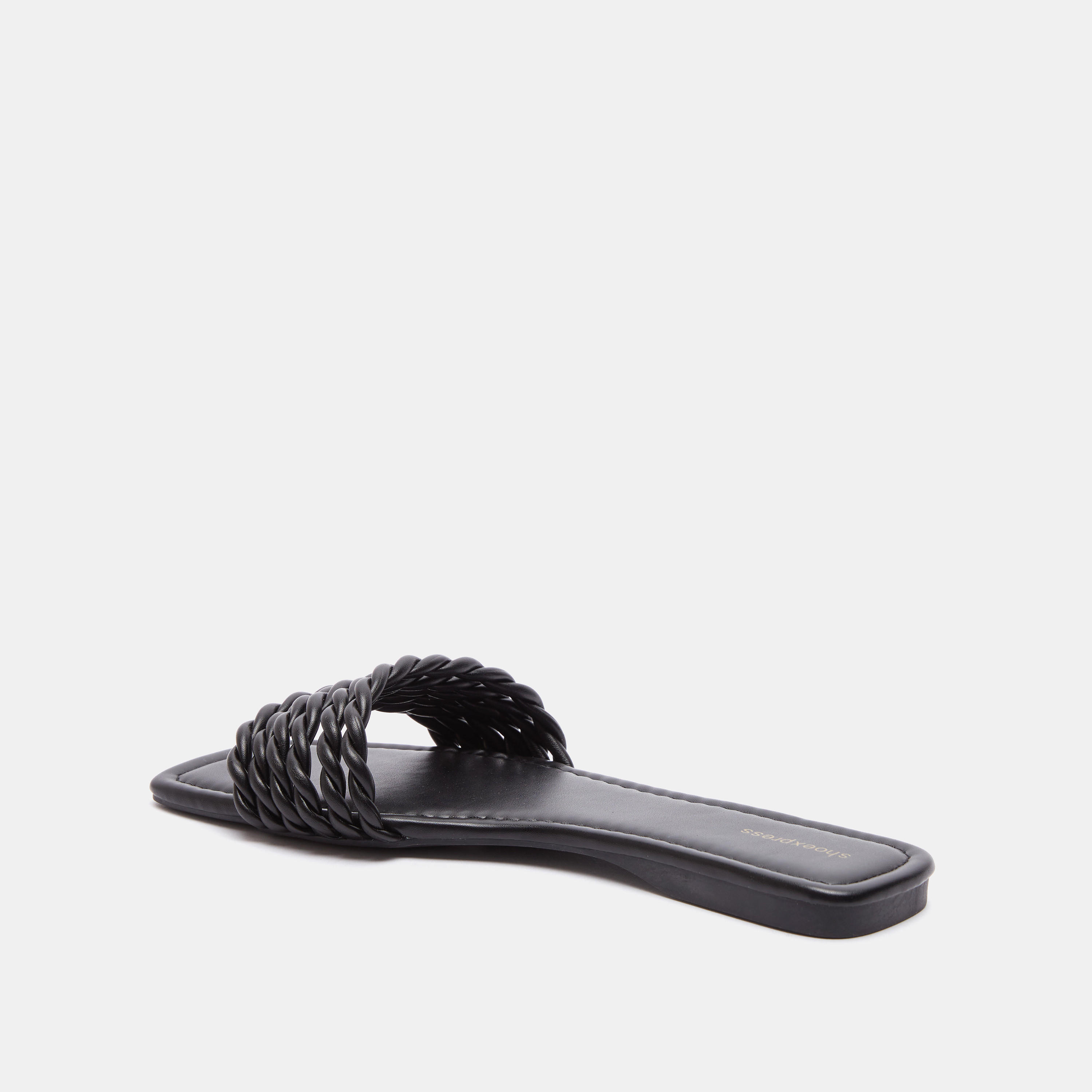 Textured Slip-On Slide Sandals-women-shoes-flats-sandals-image-3