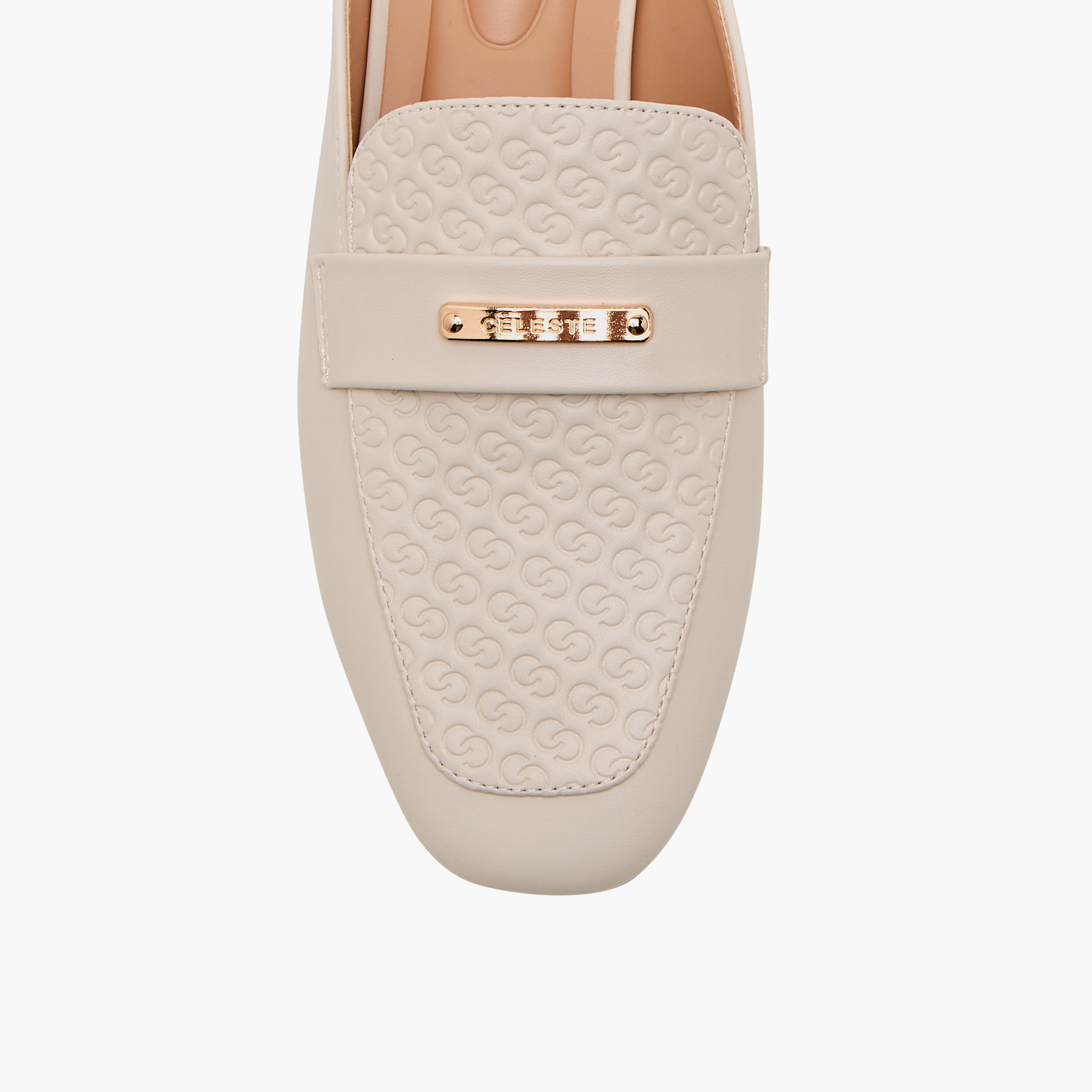 Celeste Women's Monogram Embossed Slip-On Mules with Block Heels-women-shoes-heels-image-4