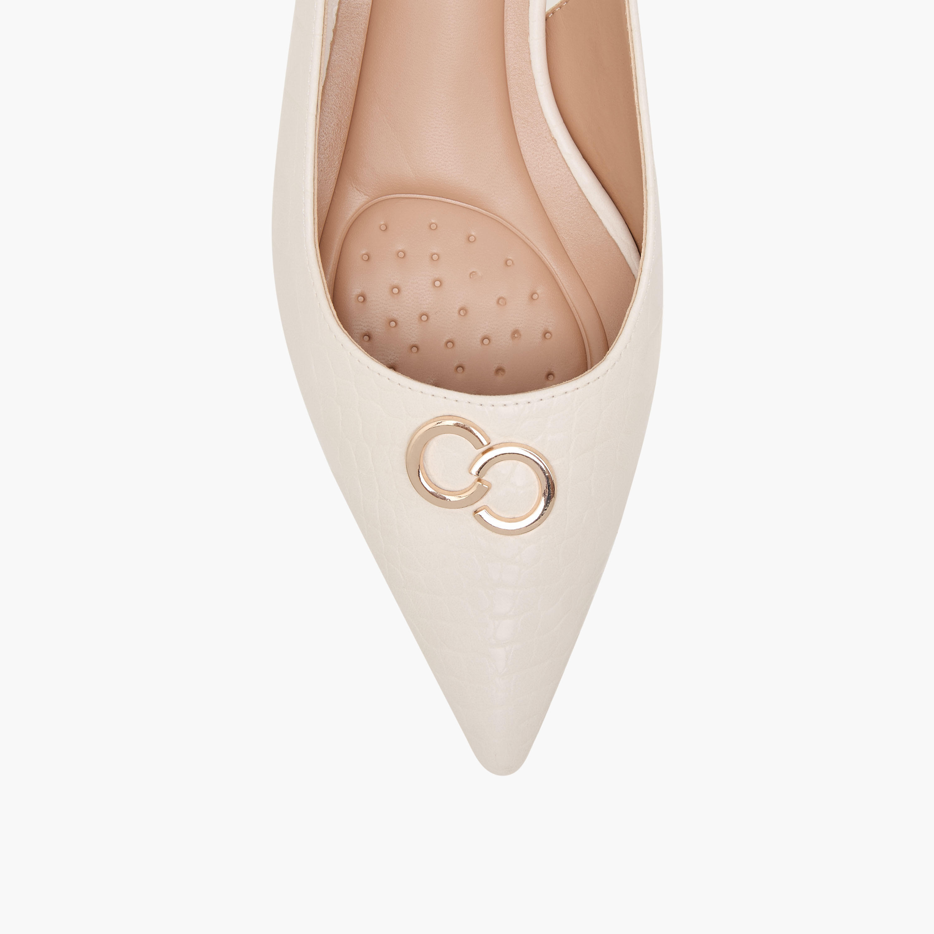 حذاء نسائي بارز الملمس بمقدمة مدببة مع إبزيم إغلاق من سيليست-women-shoes-heels-image-4