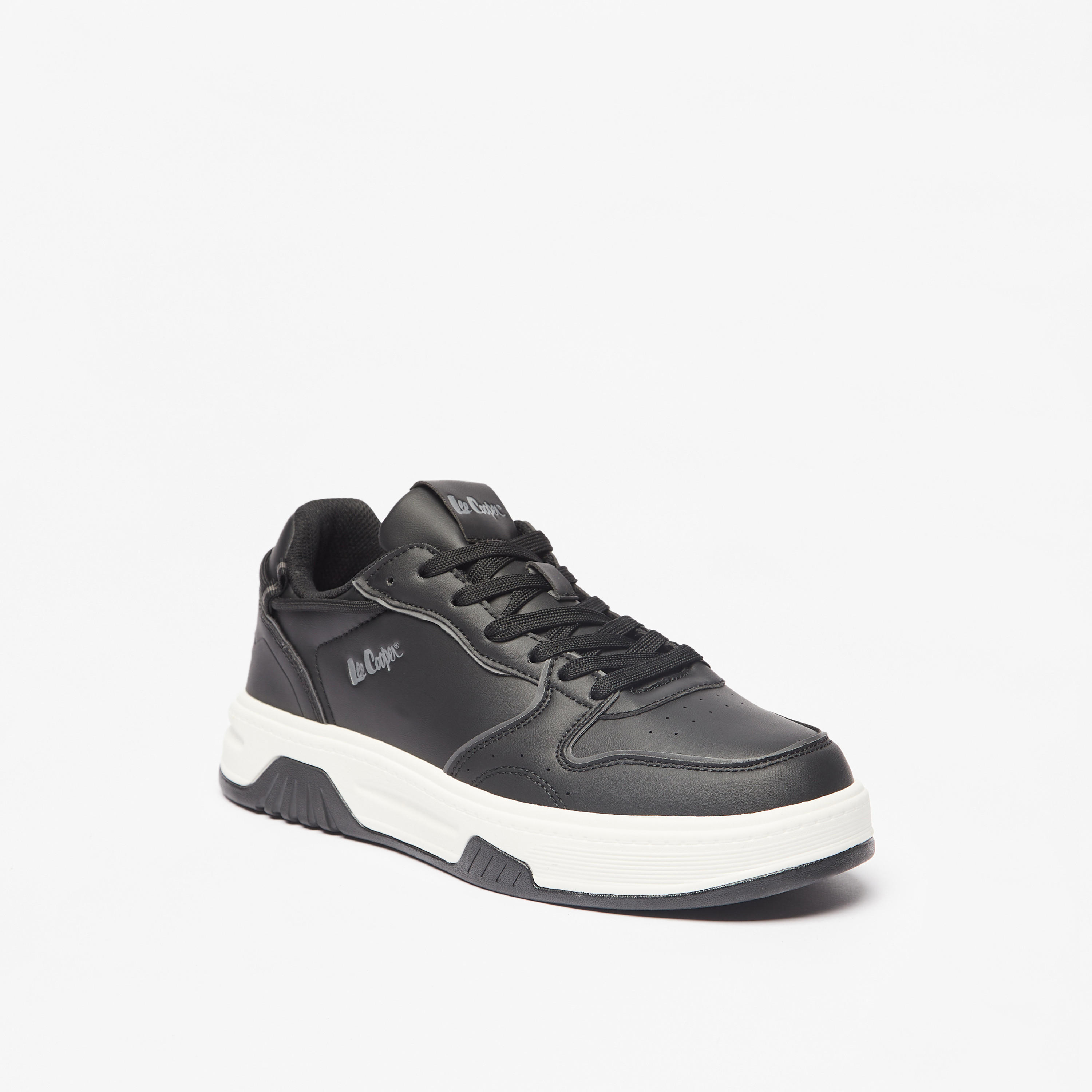 Lee Cooper Men's Panelled Lace-Up Sneakers-men-shoes-sneakers-image-1