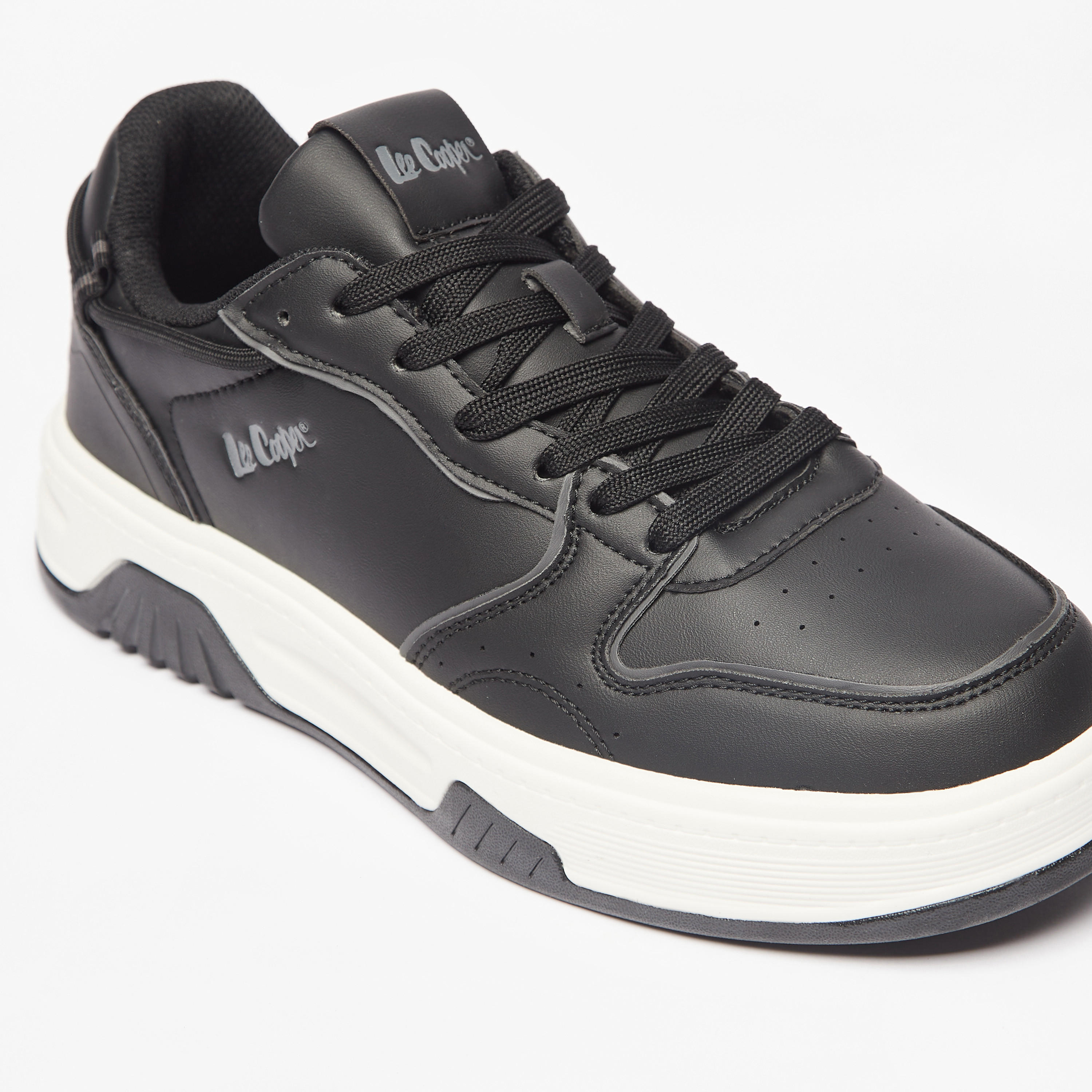 Lee Cooper Men's Panelled Lace-Up Sneakers-men-shoes-sneakers-image-5
